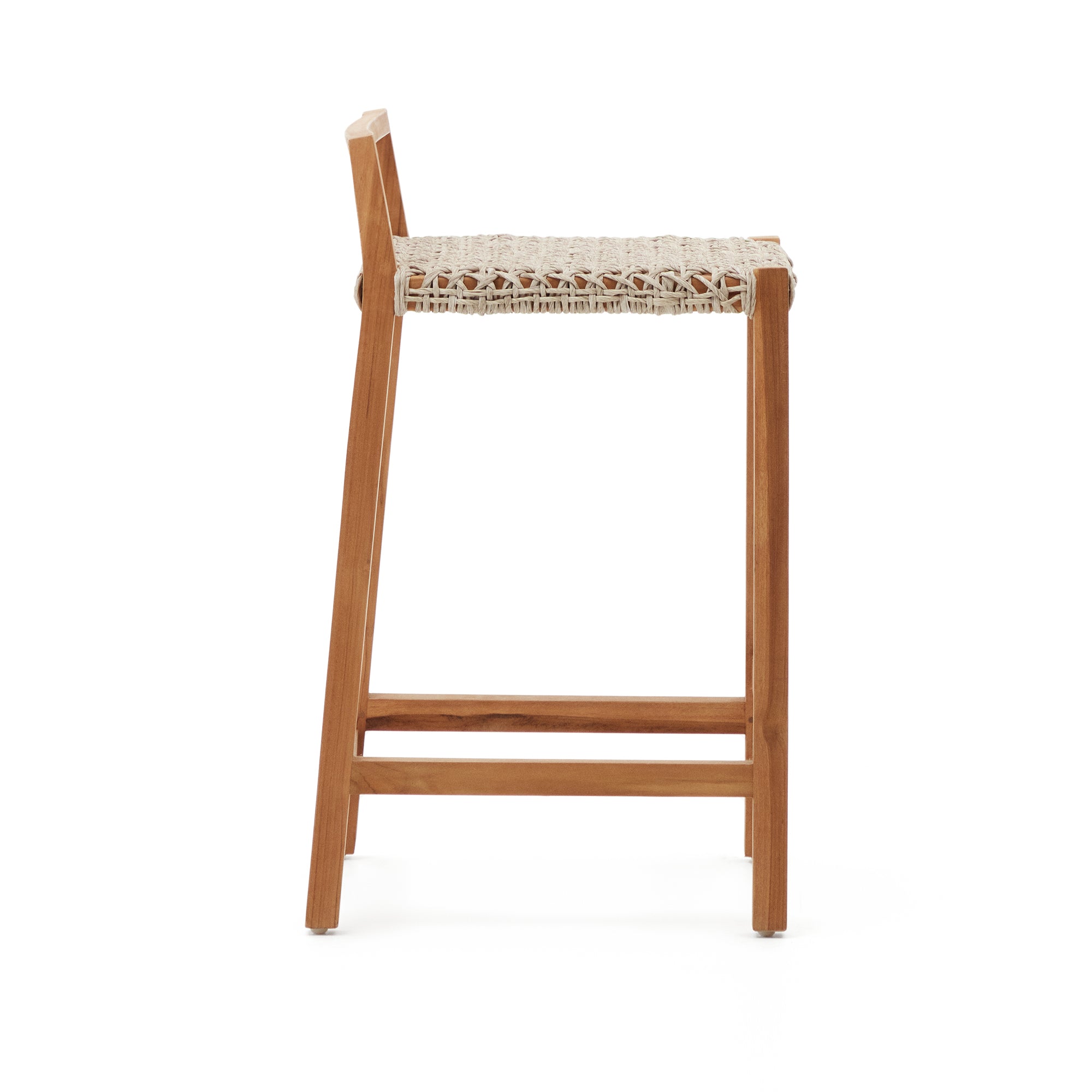 Giverola solid teak wood stool, 67,5 cm - Product Image