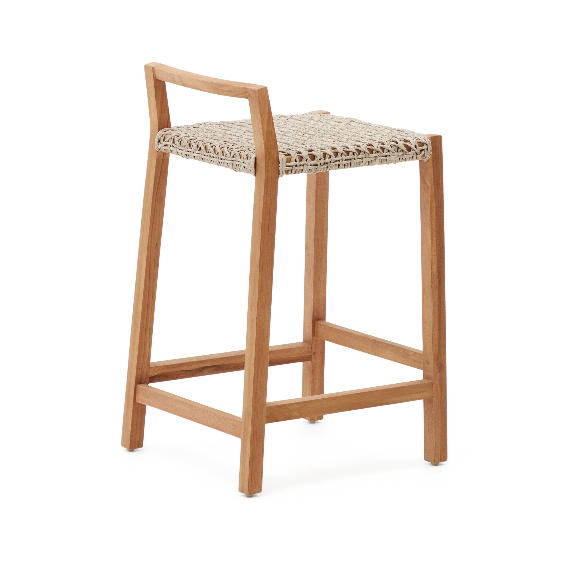 Giverola solid teak wood stool, 67,5 cm - Product Image