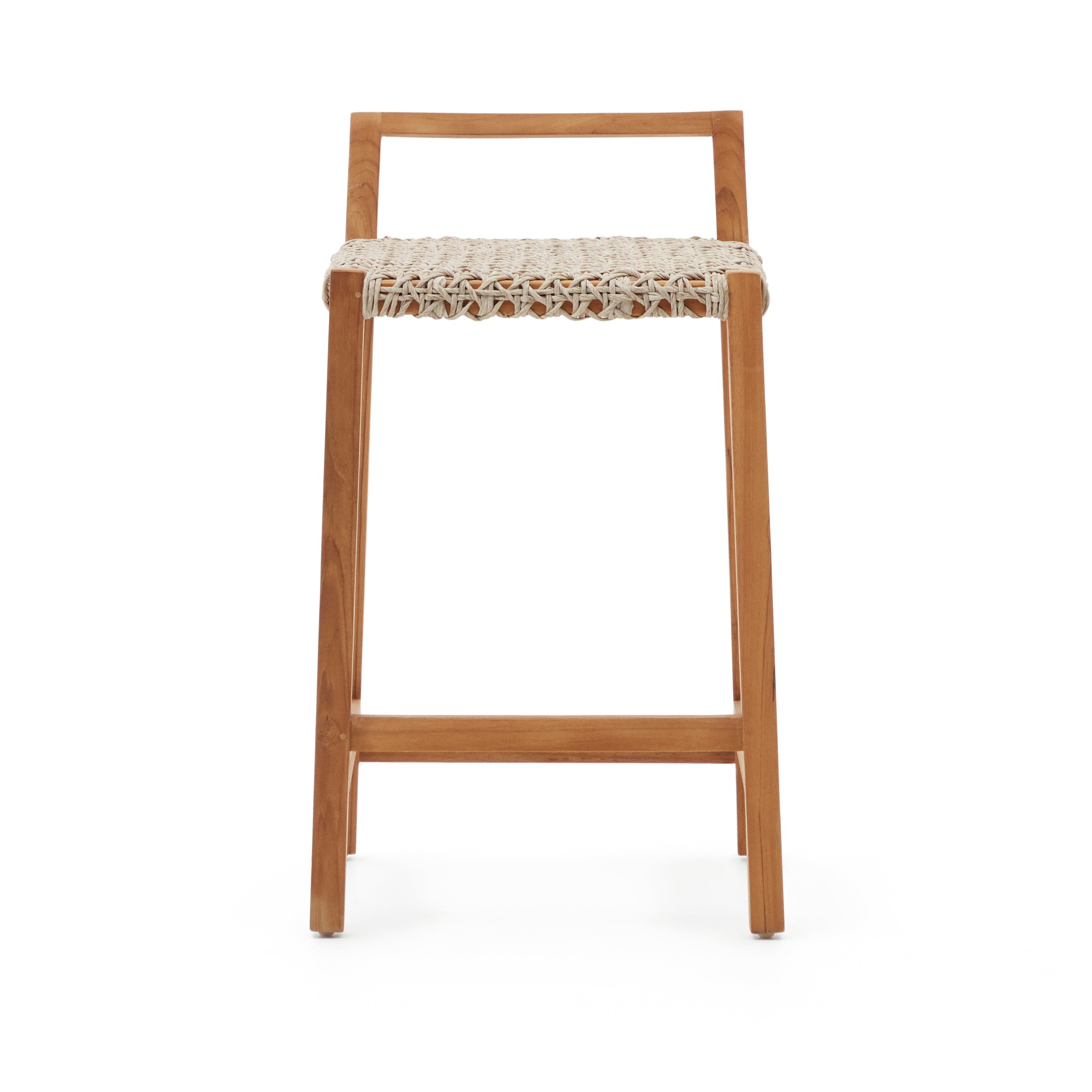 Giverola solid teak wood stool, 67,5 cm - Product Image