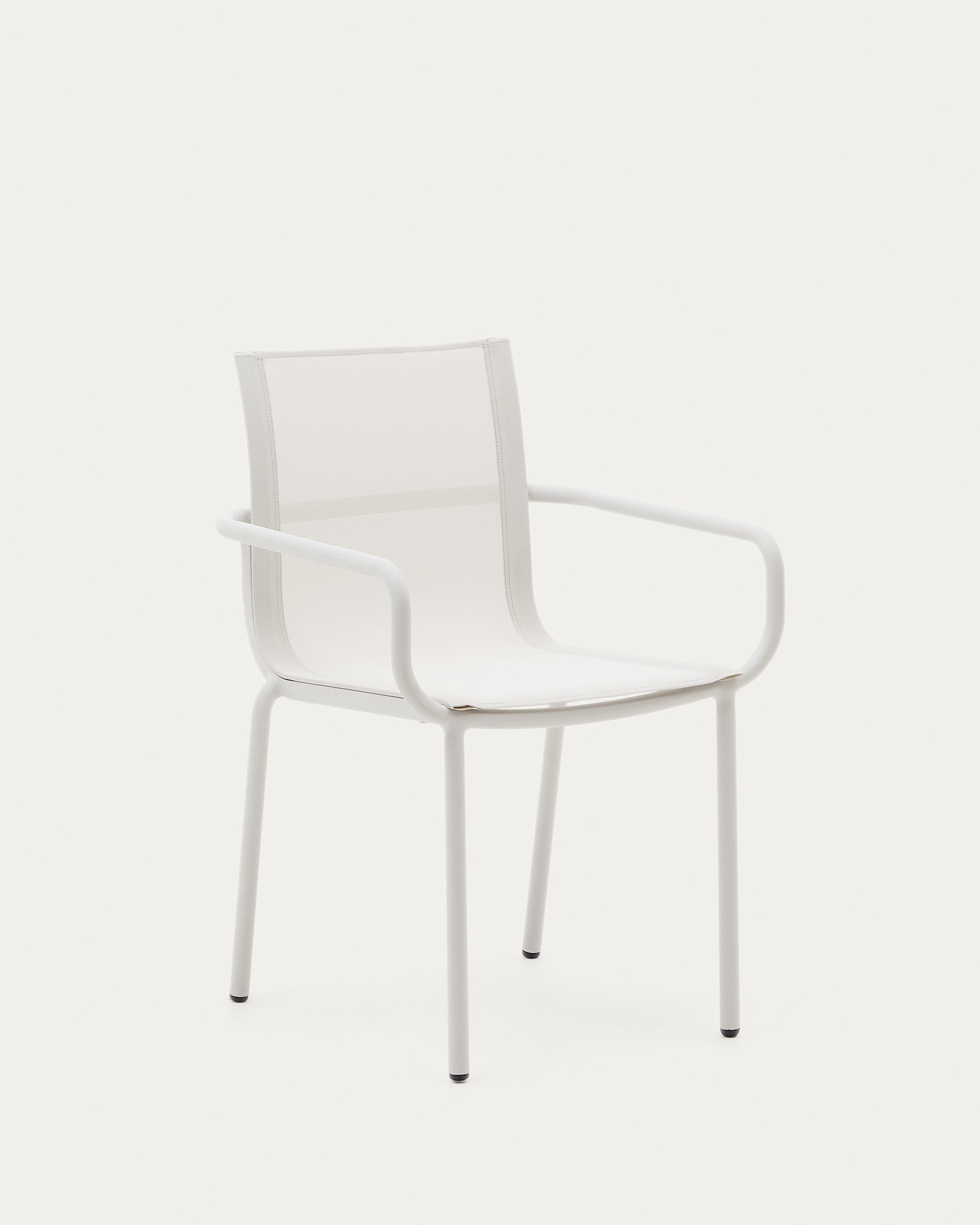 Galdana összecsukható kültéri szék alumíniumból, fehérre festett kivitelben