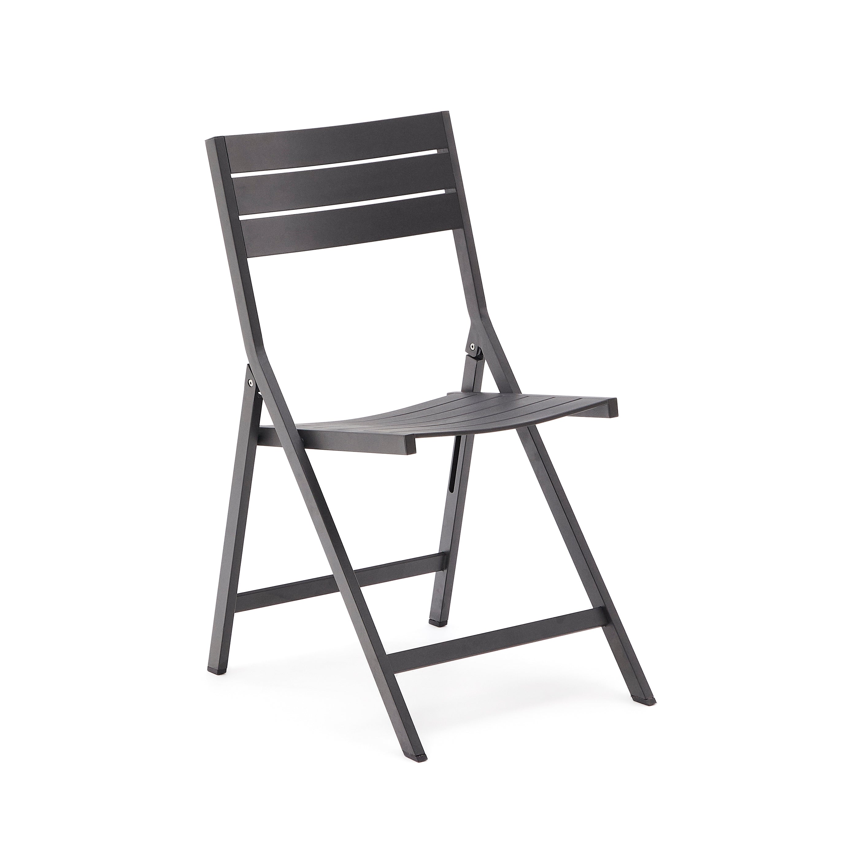 Torreta összecsukható kültéri szék alumíniumból, fekete bevonattal