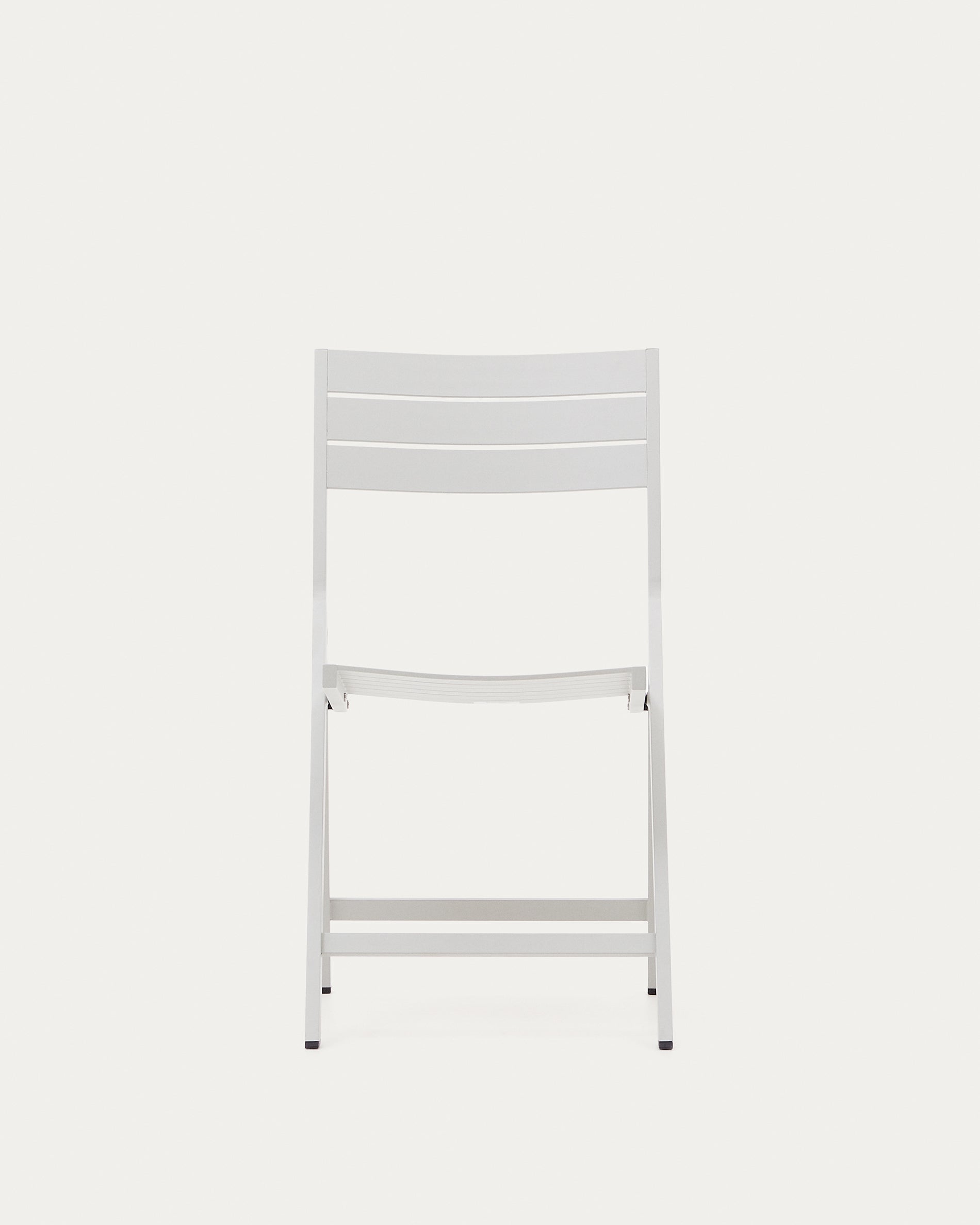 Folding outdoor chair in Torreta aluminum with white finish