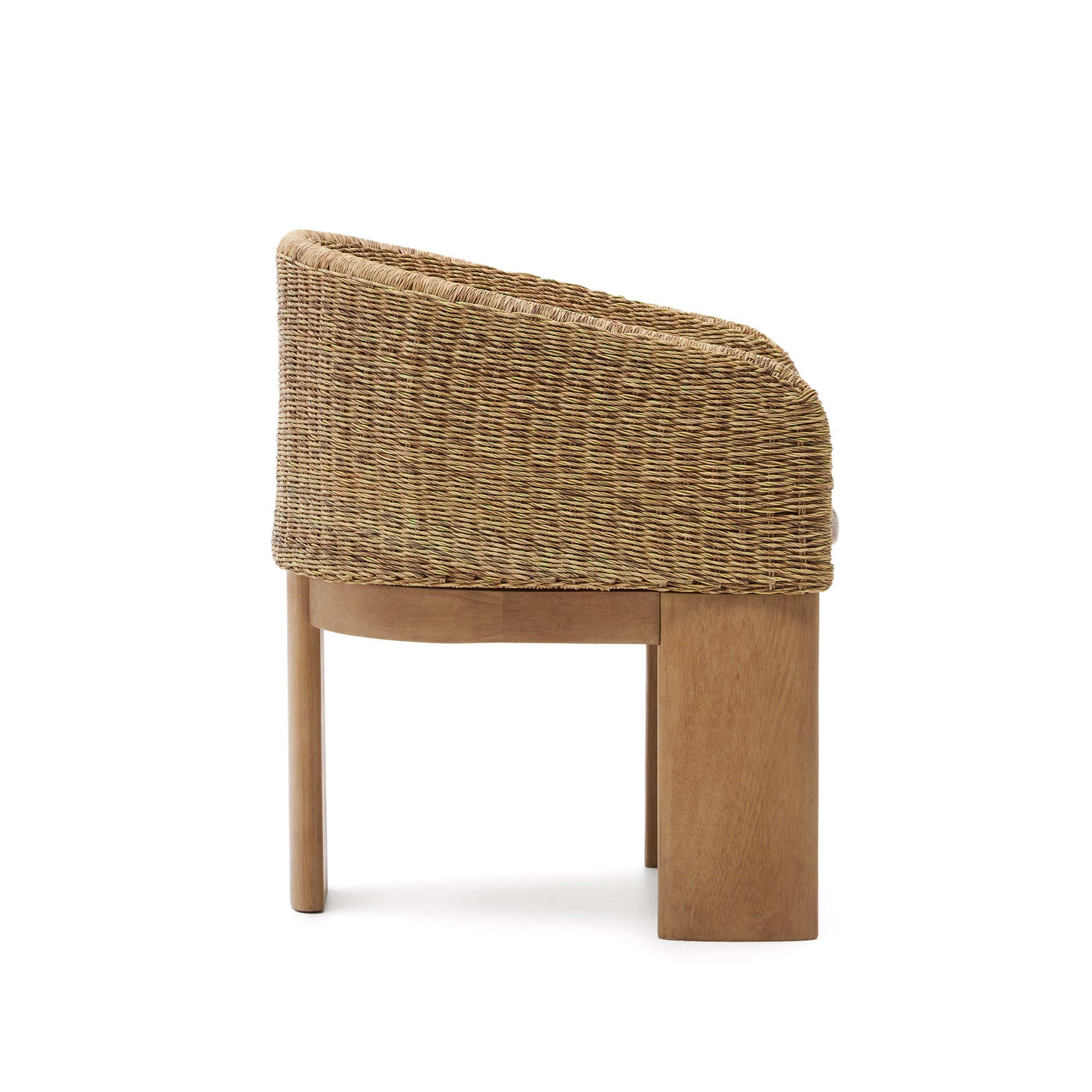 Xoriguer chair in synthetic rattan and solid eucalyptus wood FSC 100% - Product Image