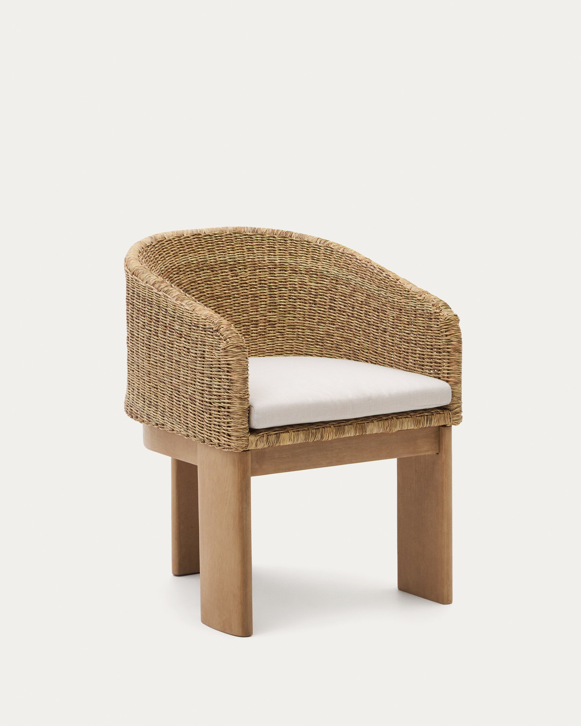 Xoriguer chair in synthetic rattan and solid eucalyptus wood FSC 100% - Product View