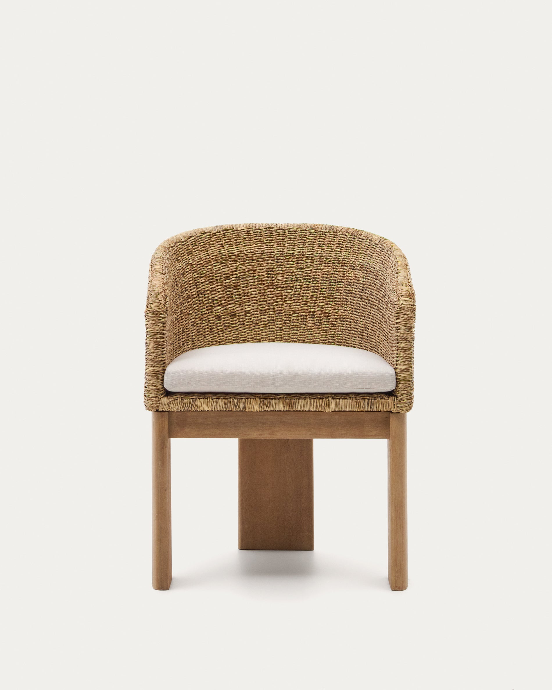 Xoriguer chair in synthetic rattan and solid eucalyptus wood FSC 100% - Product View