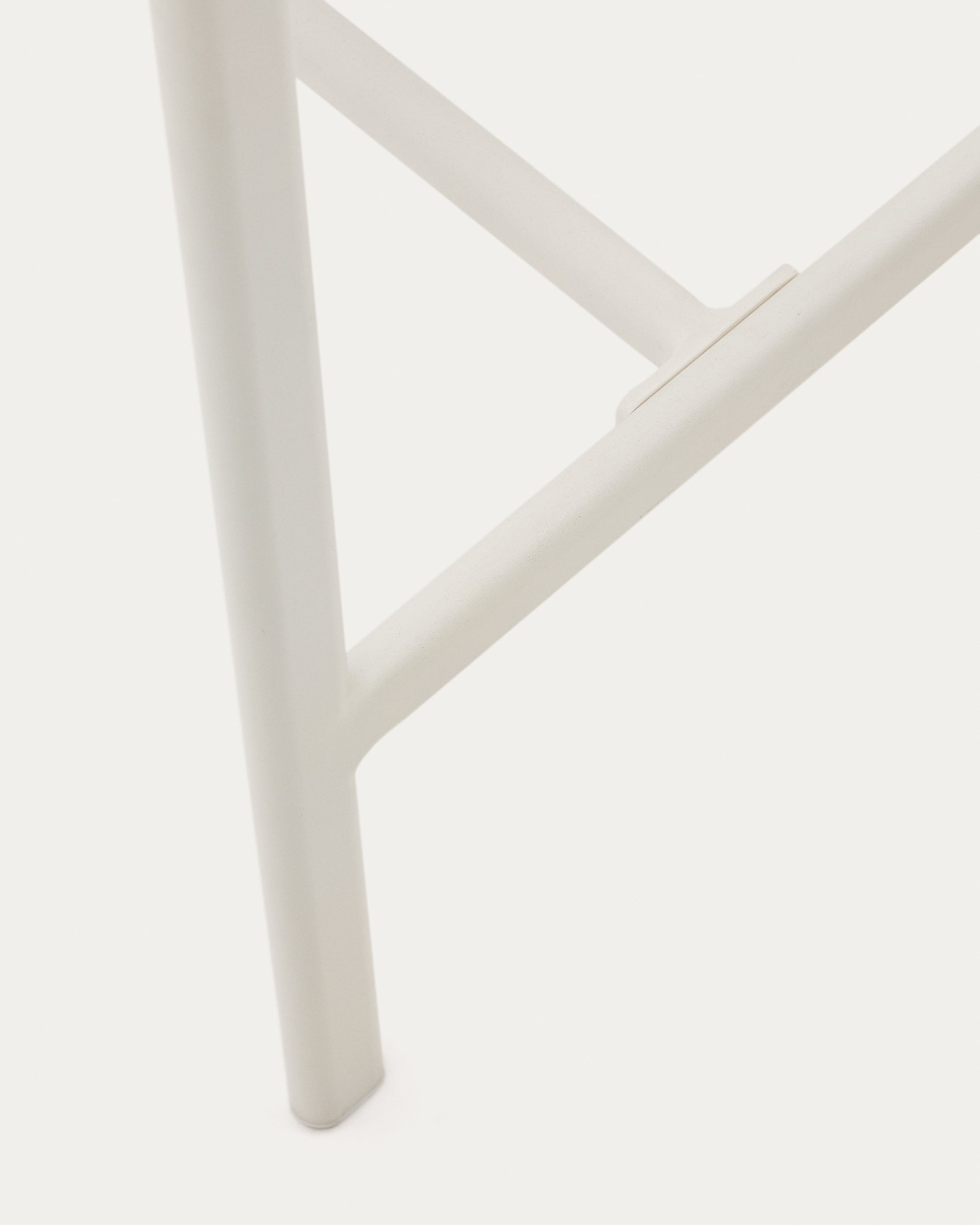 Culip outdoor chair made of rope and white aluminum, 65 cm