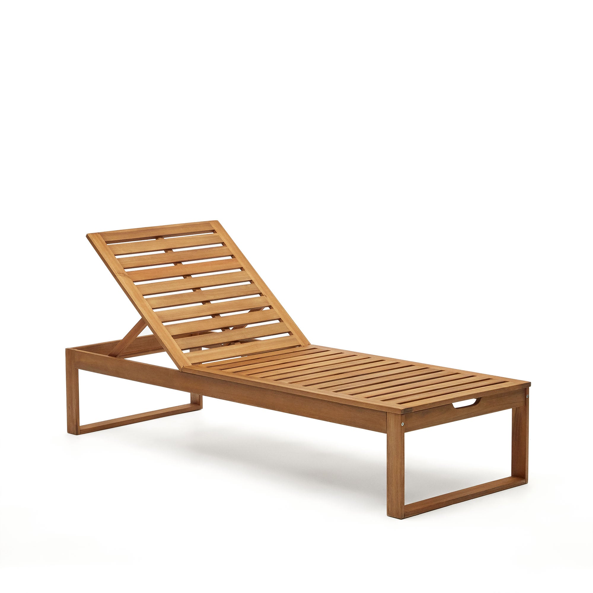 Sulamita outdoor sun lounger made from solid acacia wood FSC 100% - Product Image