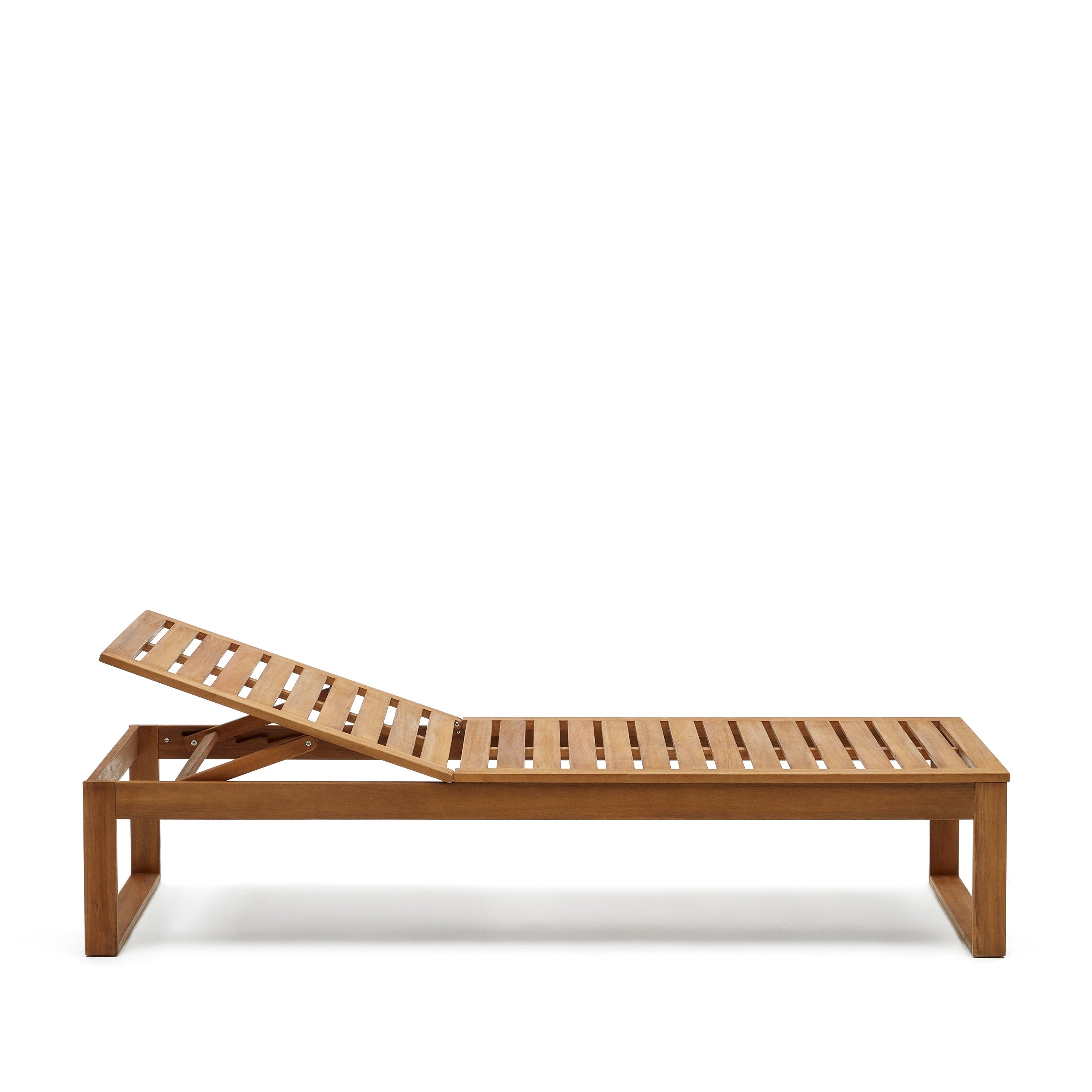 Sulamita outdoor sun lounger made from solid acacia wood FSC 100% - Product Image