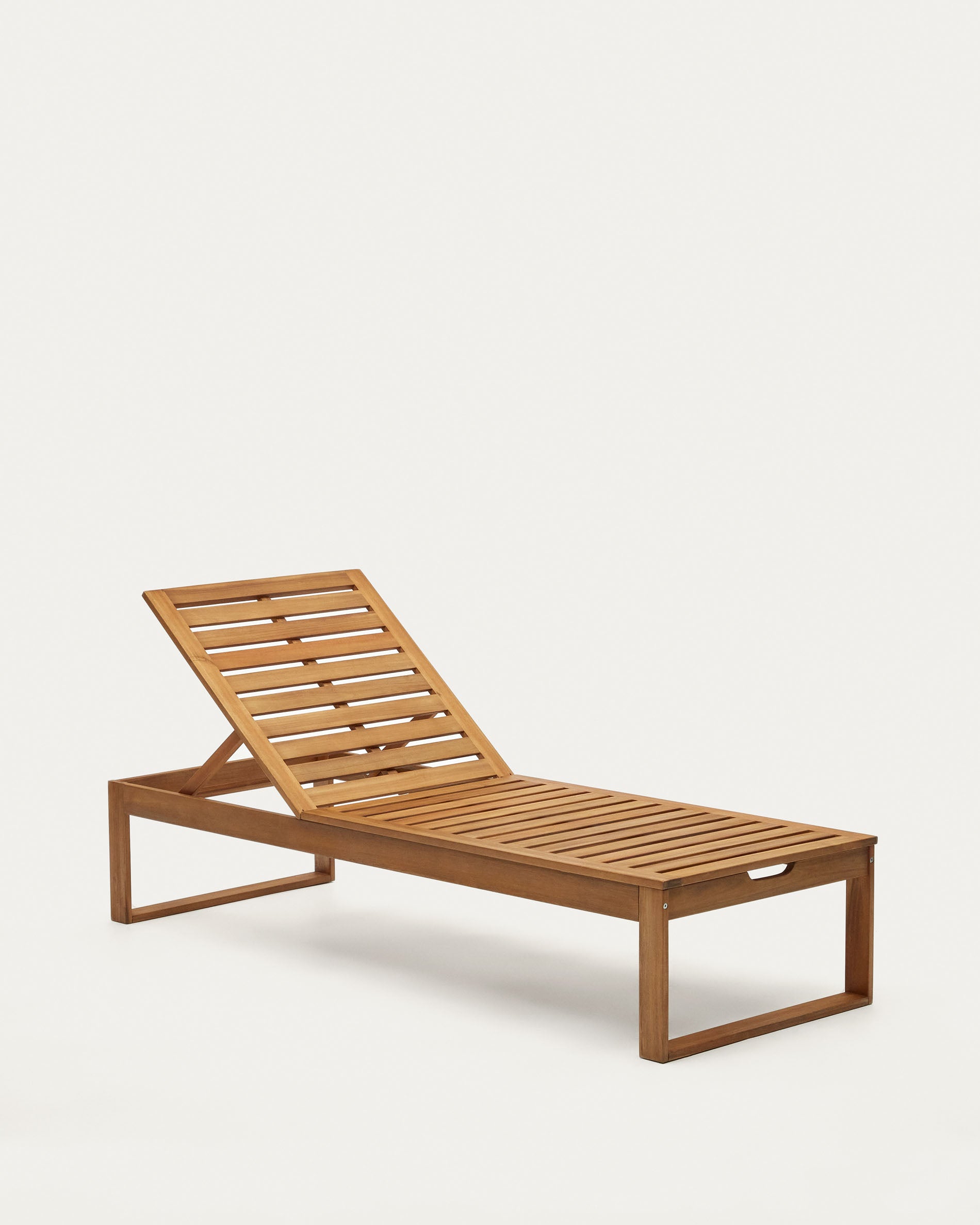 Sulamita outdoor sun lounger made from solid acacia wood FSC 100% - Product View