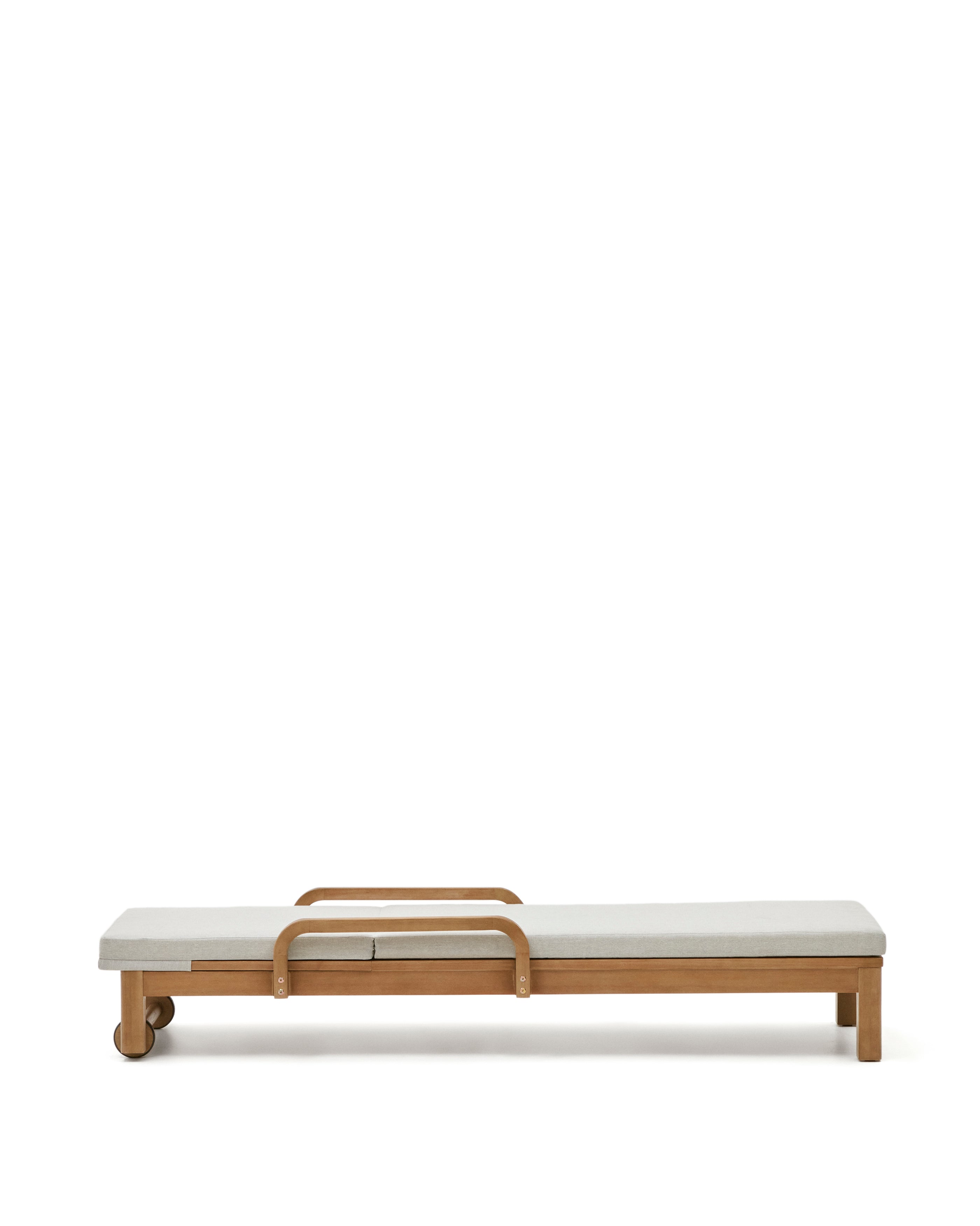 Sonsaura sun lounger made from solid eucalyptus wood FSC 100% - Product Image