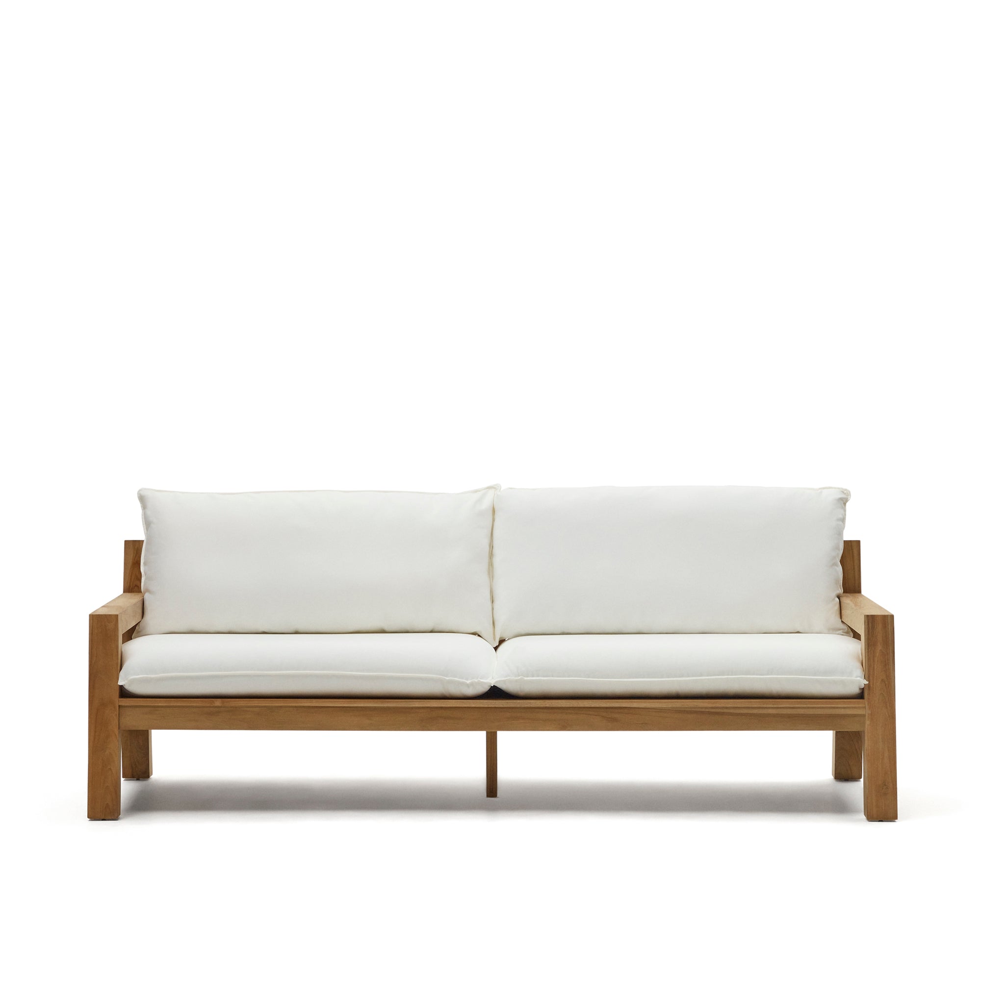 Forcanera 3 seater solid teak sofa, 211 cm - Product Image