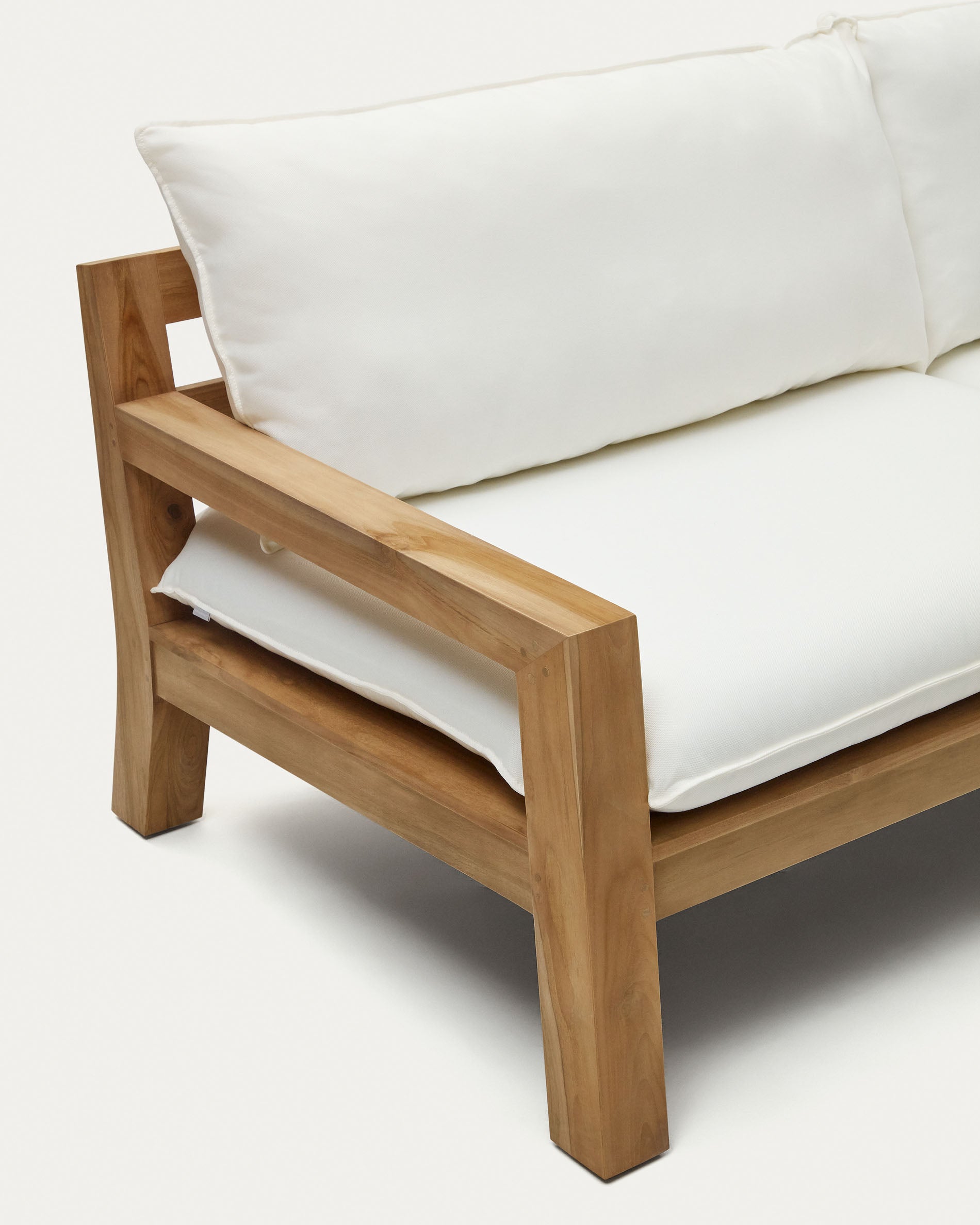 Forcanera 3 seater solid teak sofa, 211 cm - Detail