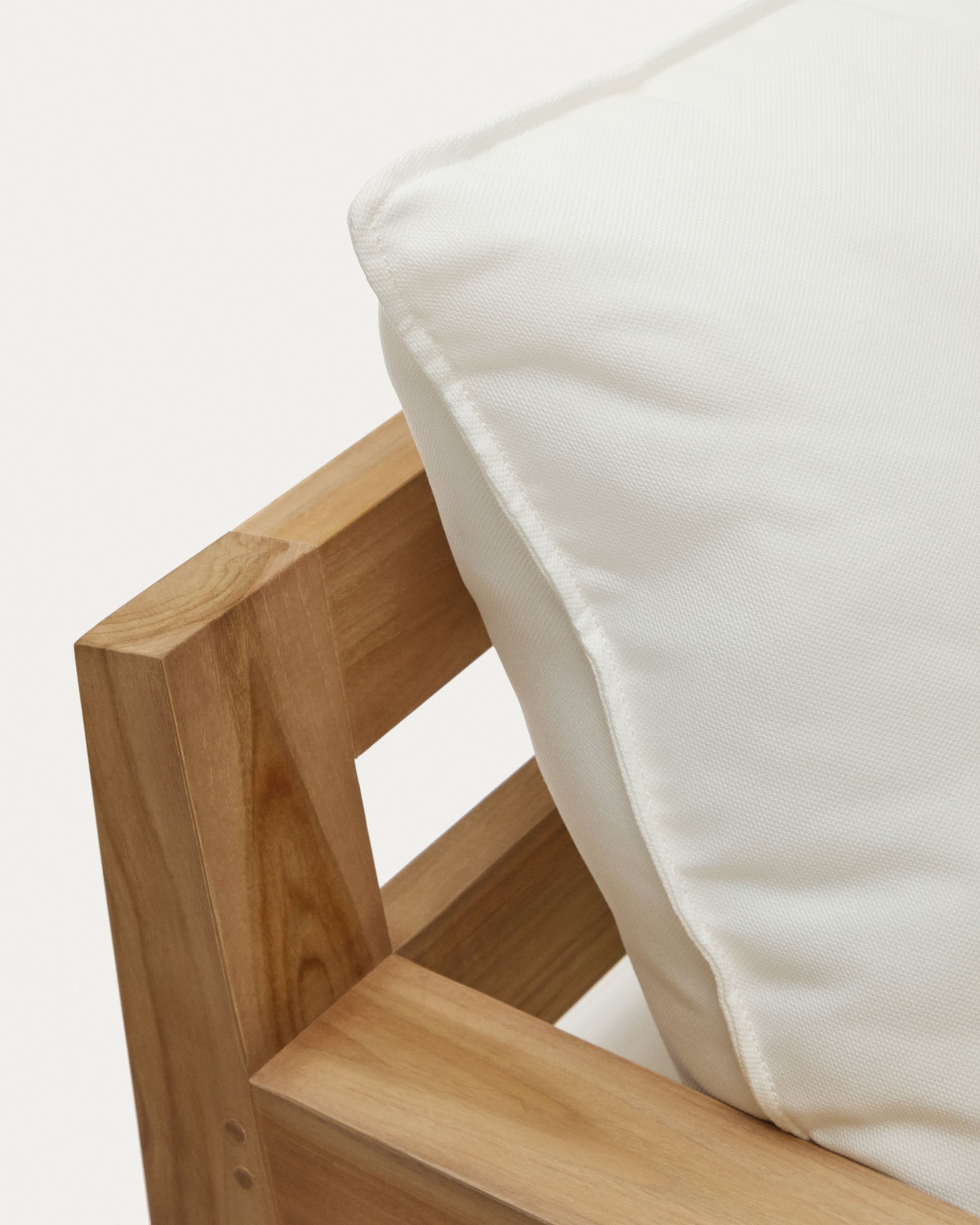 Forcanera 3 seater solid teak sofa, 211 cm - Detail