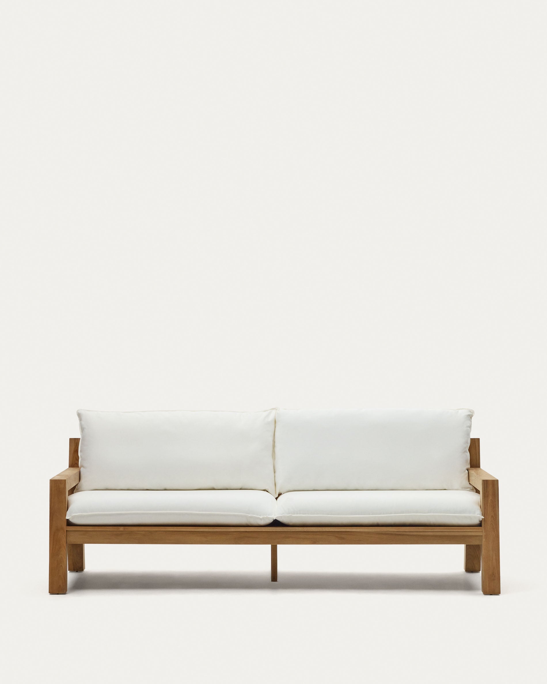 Forcanera 3 seater solid teak sofa, 211 cm - Product View