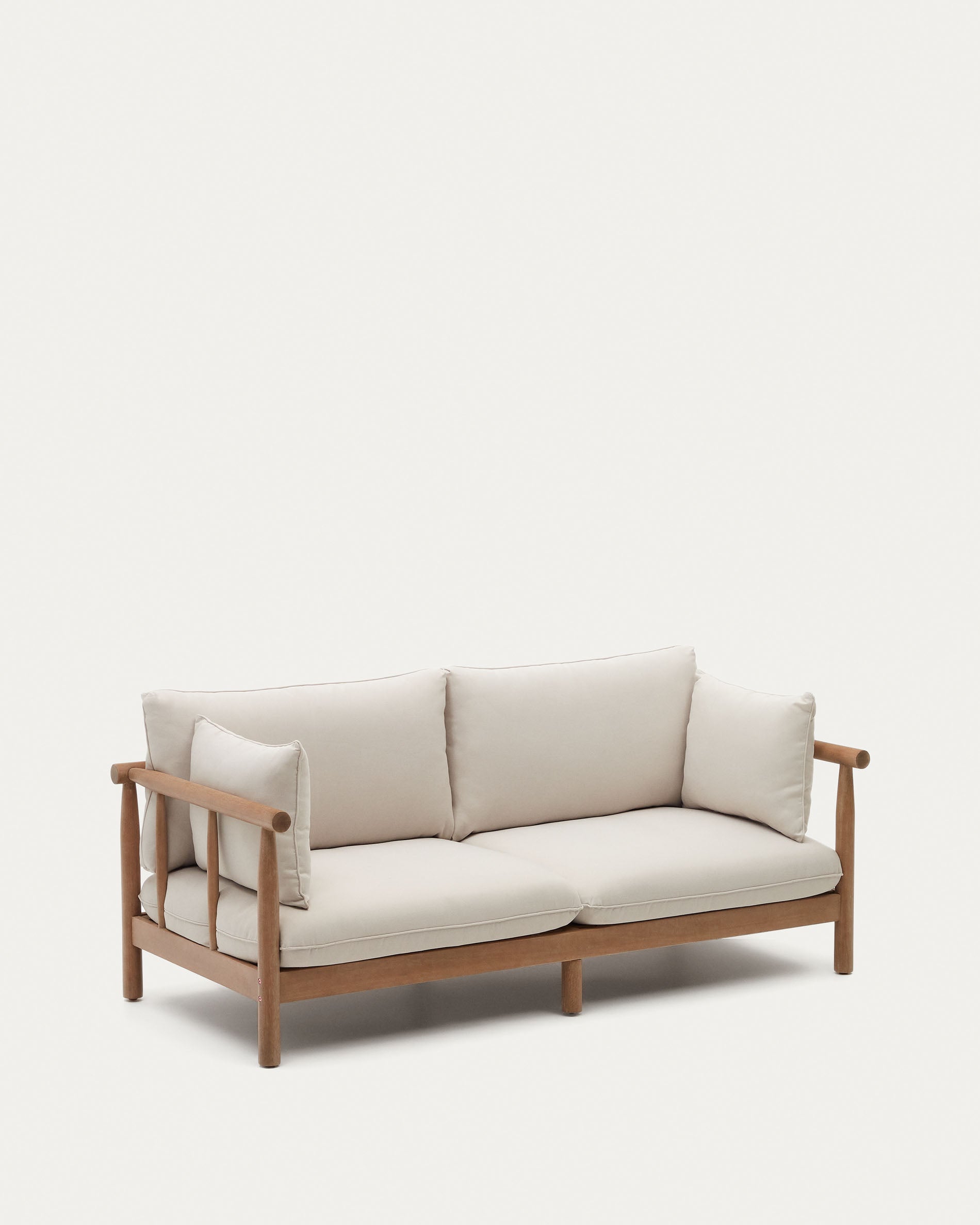 Sacova 2 seater sofa, made from solid eucalyptus wood 195 cm - Product View
