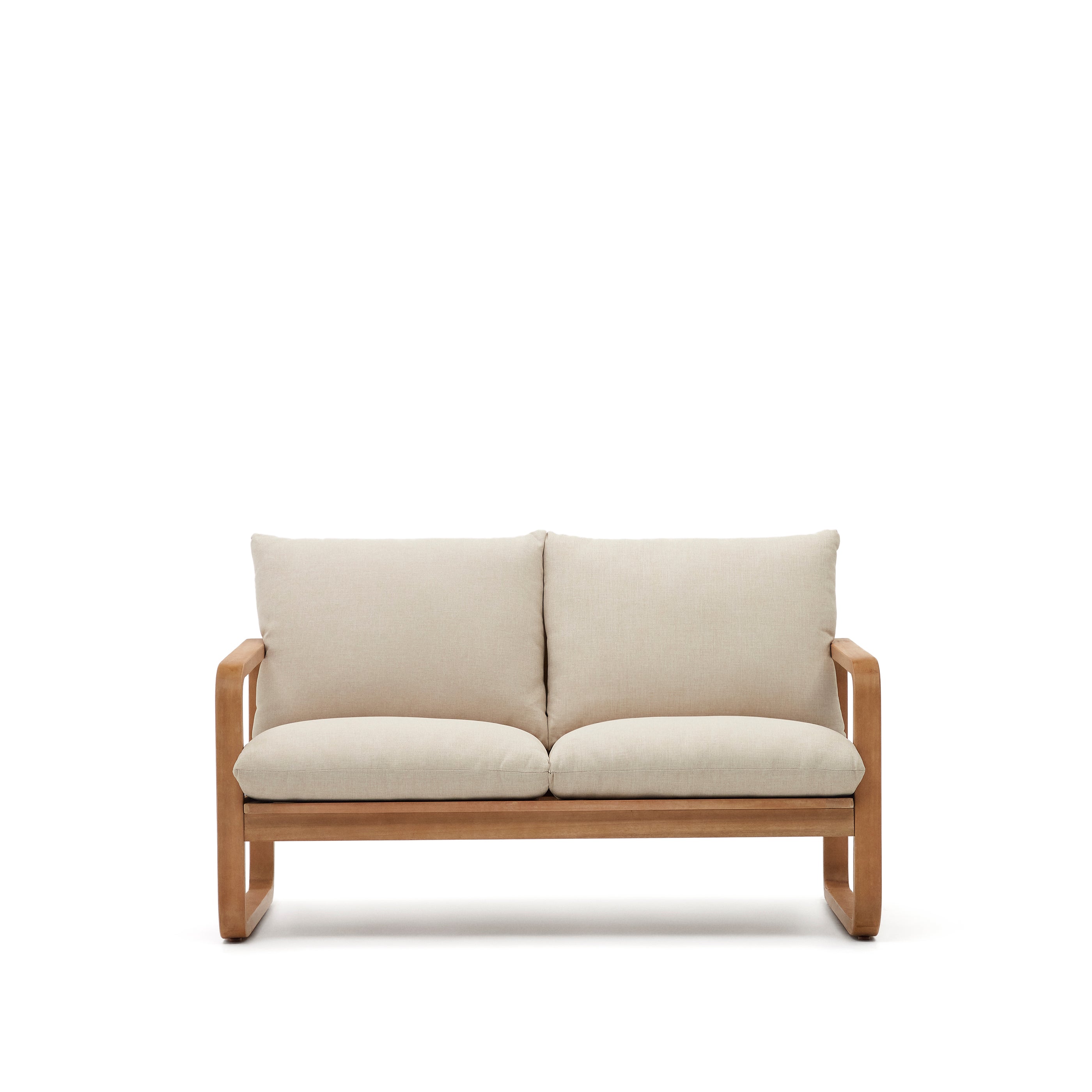Sacaleta 2 seater sofa, made from solid eucalyptus wood 142 cm - Product Image
