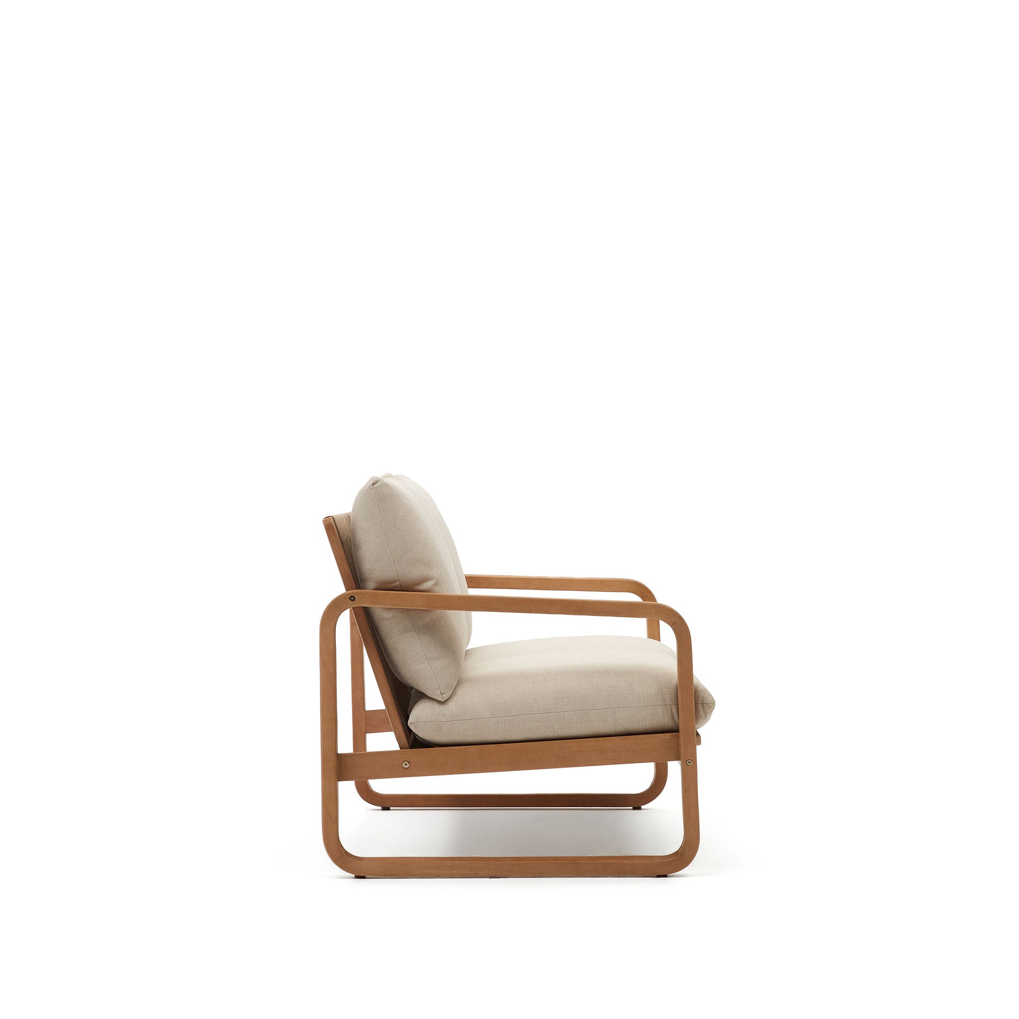 Sacaleta 2 seater sofa, made from solid eucalyptus wood 142 cm - Product Image