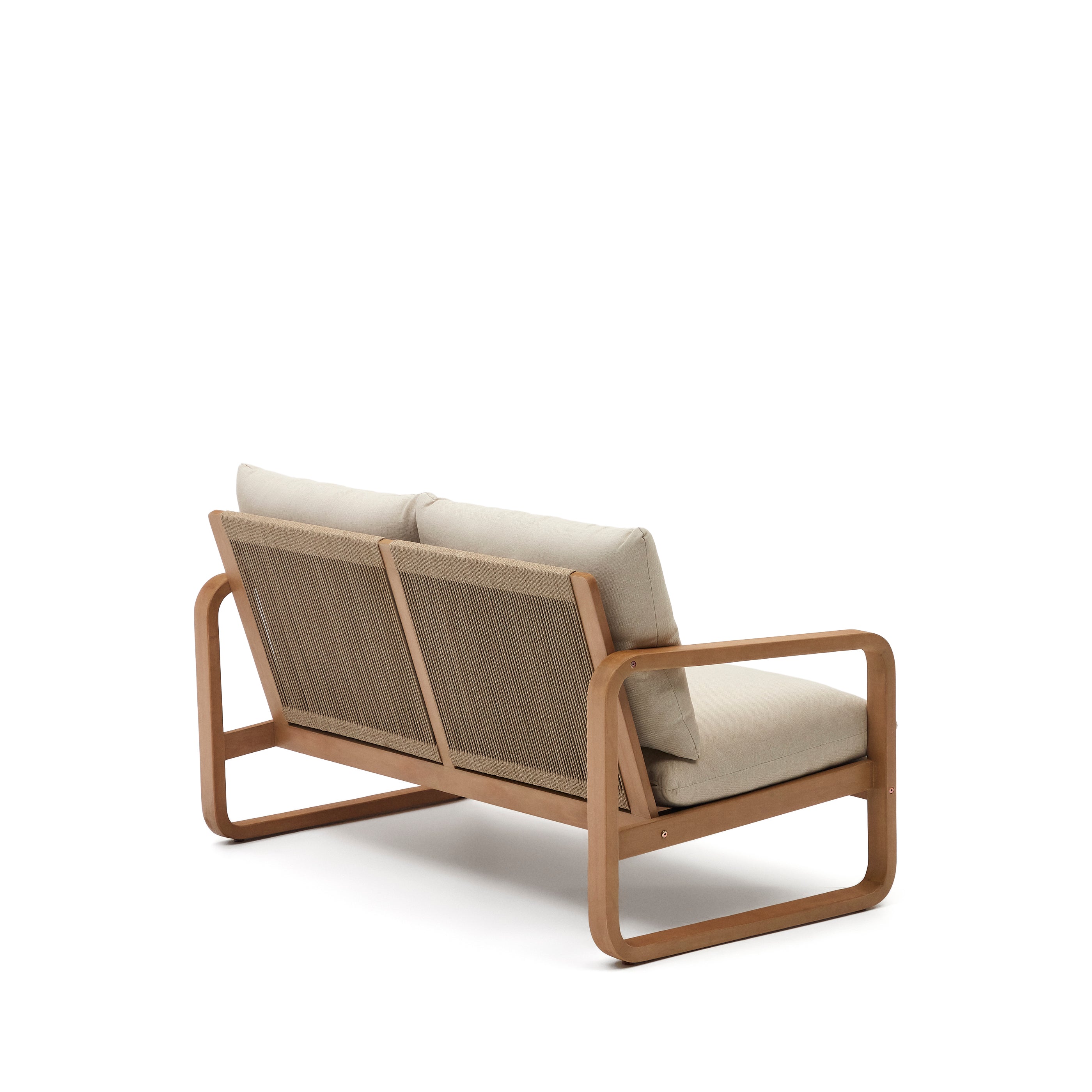 Sacaleta 2 seater sofa, made from solid eucalyptus wood 142 cm - Product Image
