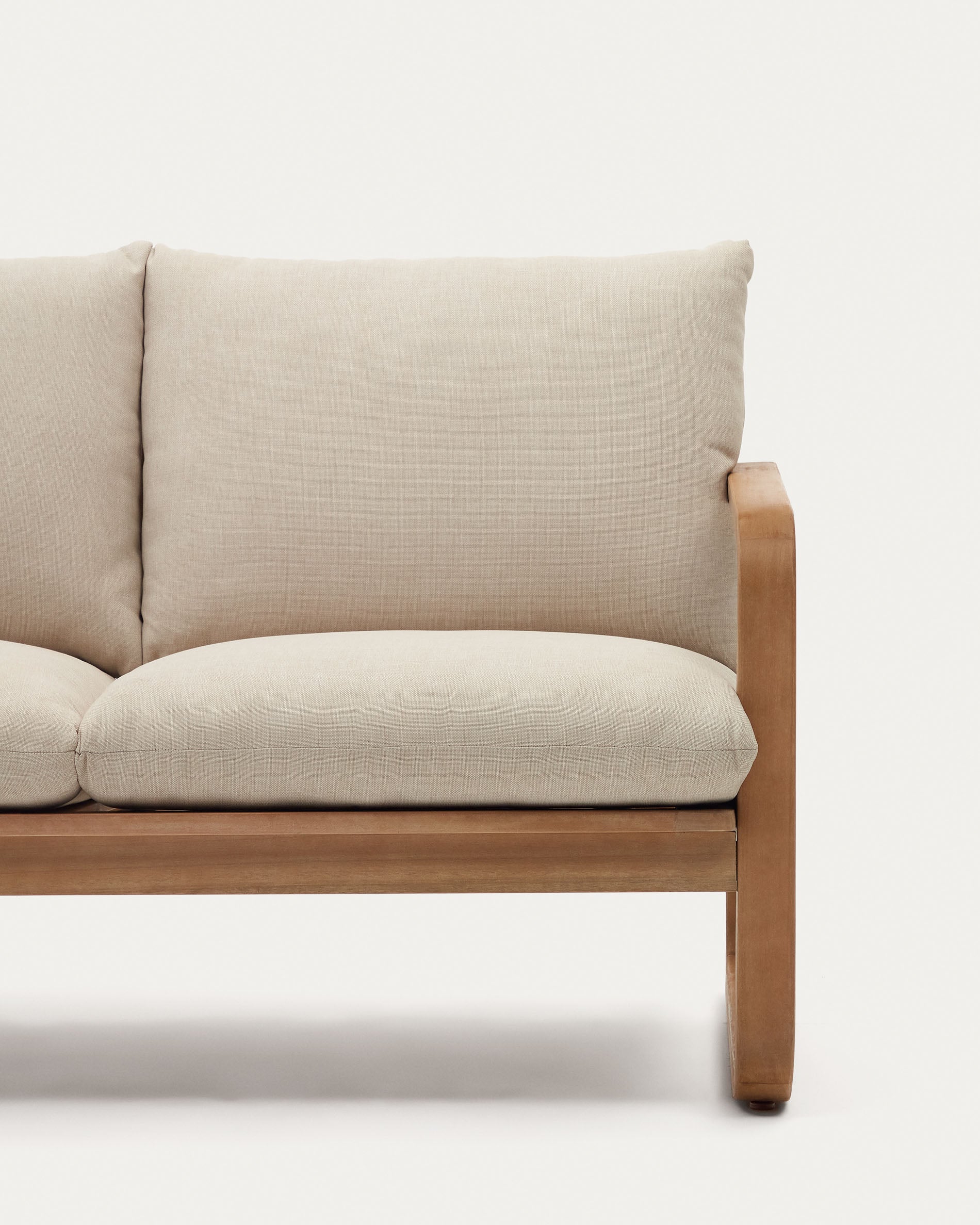 Sacaleta 2 seater sofa, made from solid eucalyptus wood 142 cm - Detail