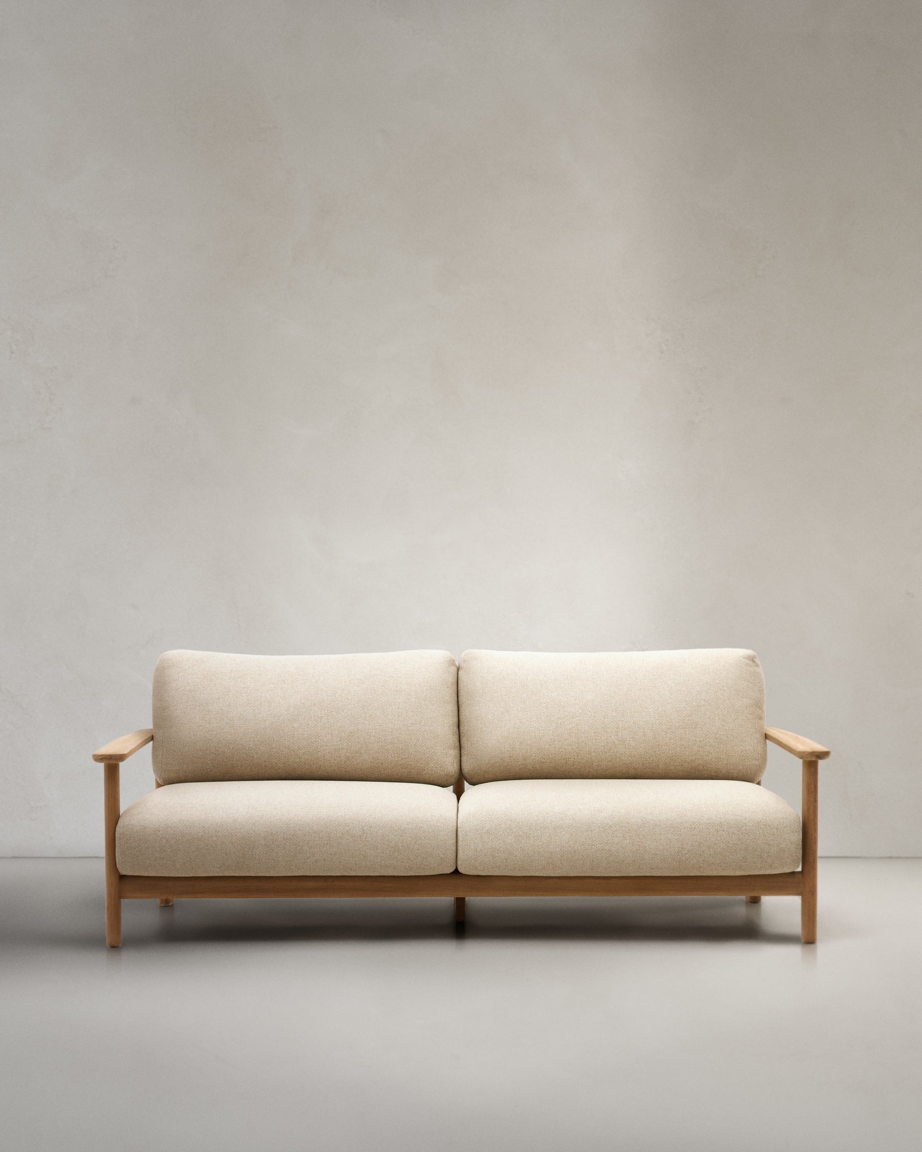 Tirant three-seater sofa, made of solid teak wood, 212 cm, 100% FSC