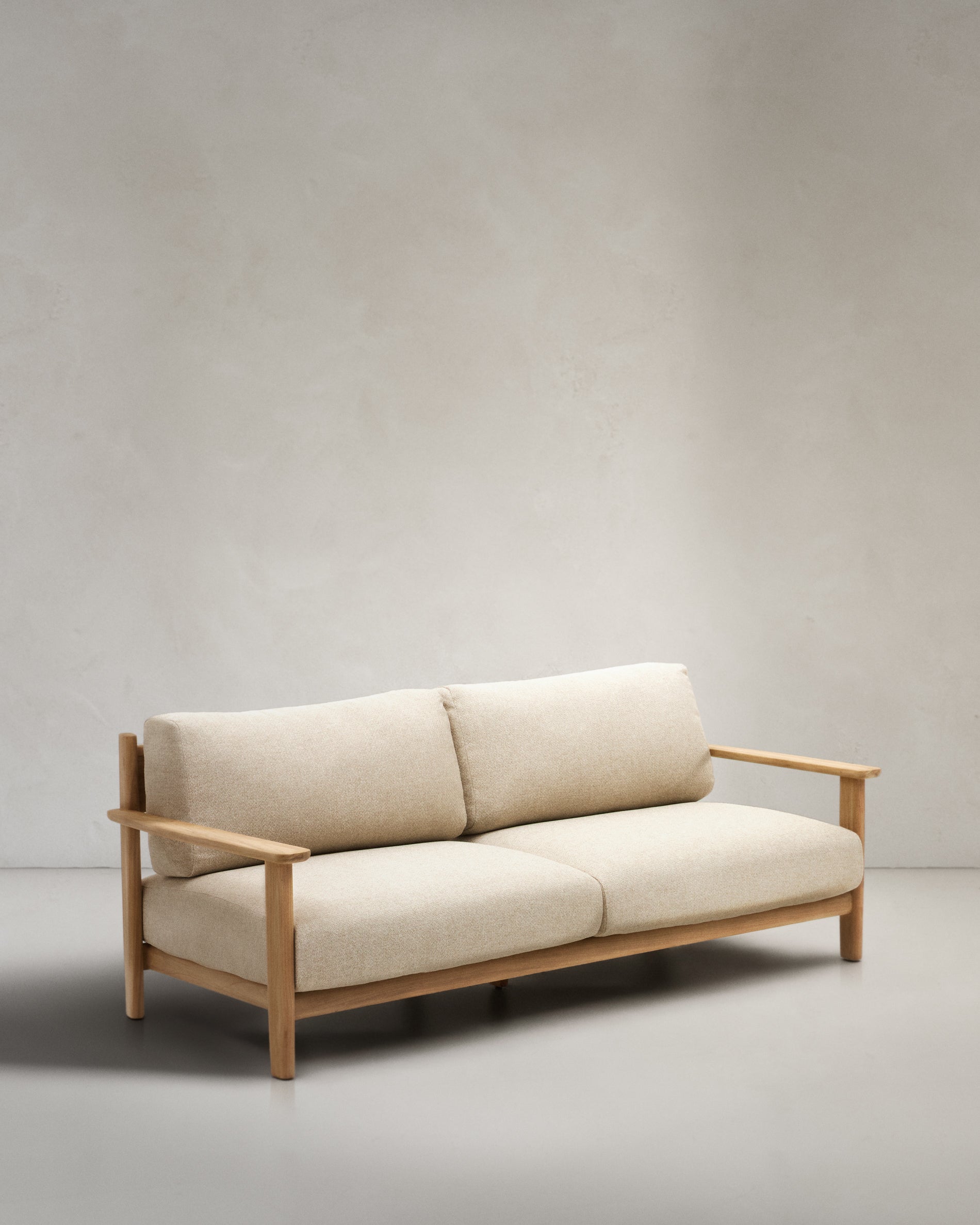 Tirant three-seater sofa, made of solid teak wood, 212 cm, 100% FSC