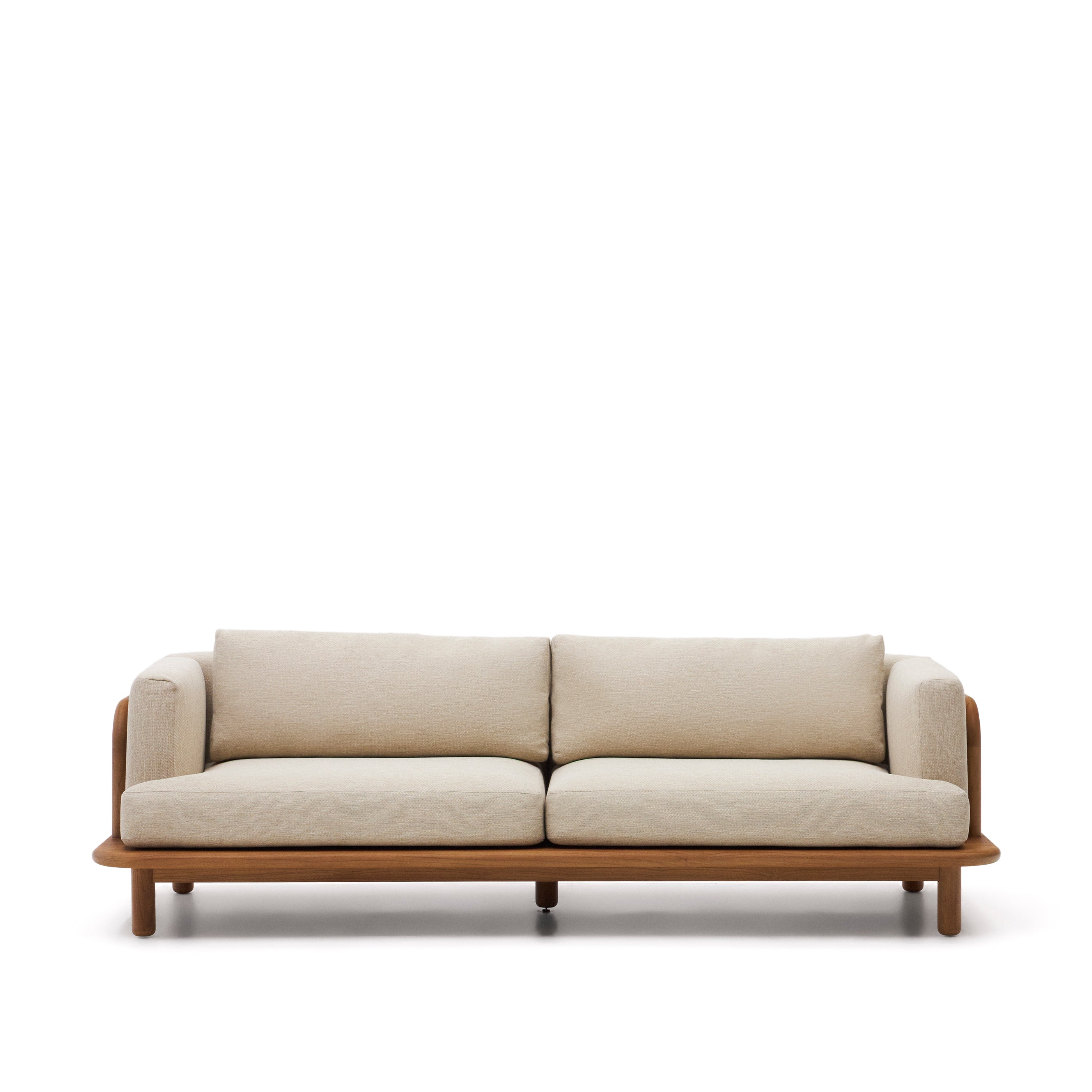 Turqueta háromszemélyes kanapé, masszív teakfából készült, 230 cm, 100% FSC