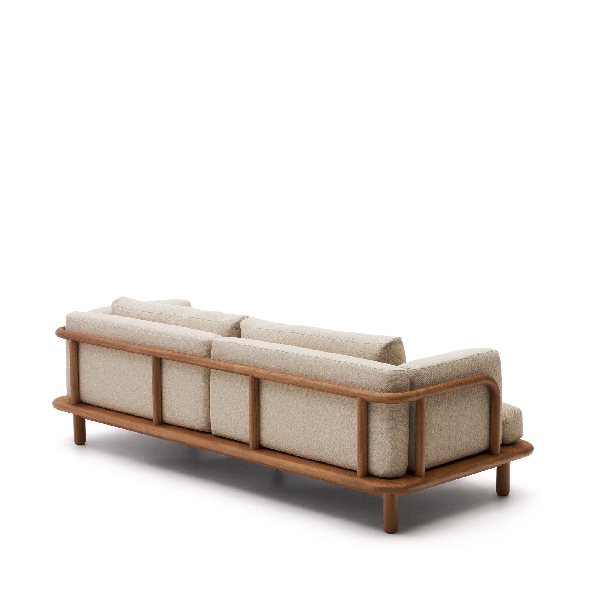 Turqueta three-seater sofa, made of solid teak wood, 230 cm, 100% FSC