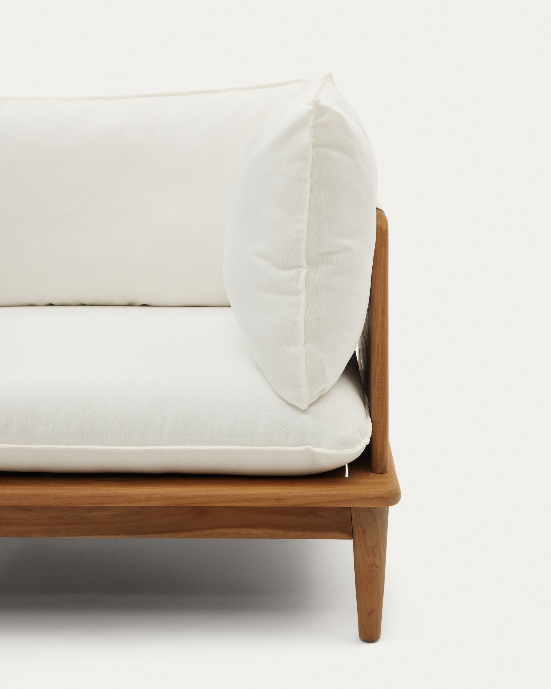 Portitxol modular corner armchair in solid teak - Detail