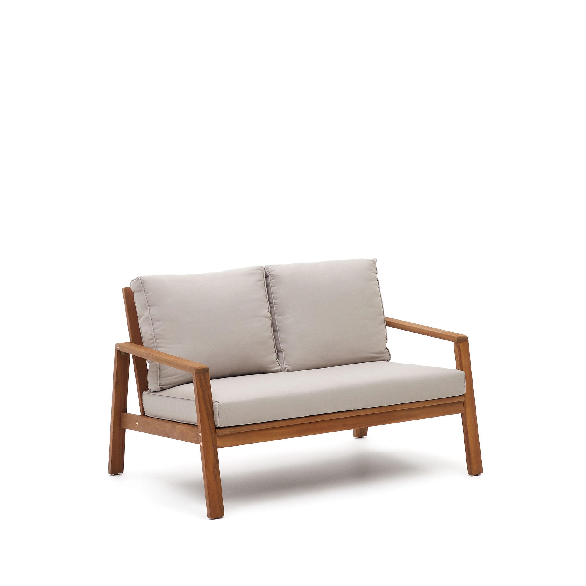 Frares set, 2 seater sofa, 2 armchairs & coffee table, made from solid acacia wood - Product Image