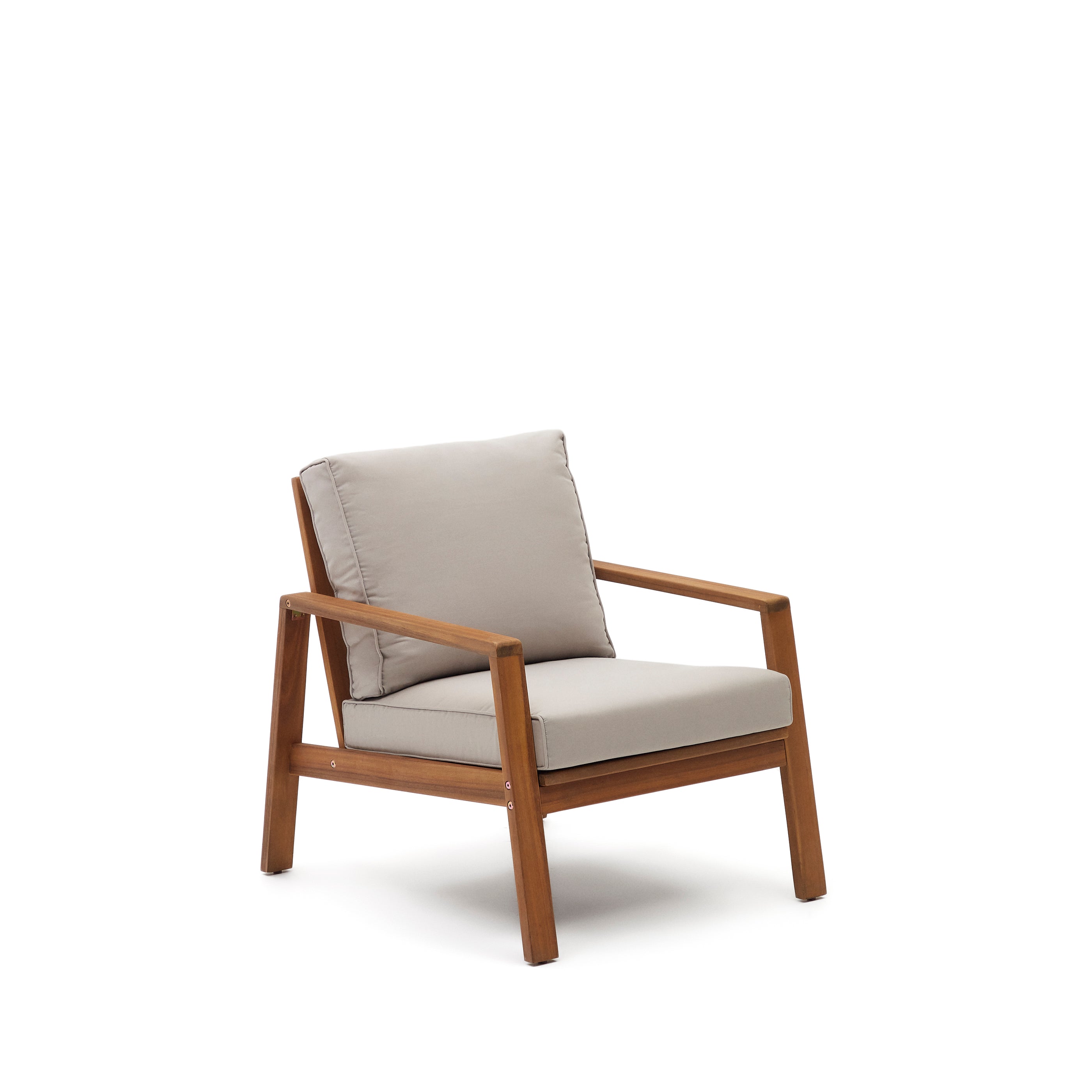 Frares set, 2 seater sofa, 2 armchairs & coffee table, made from solid acacia wood - Product Image