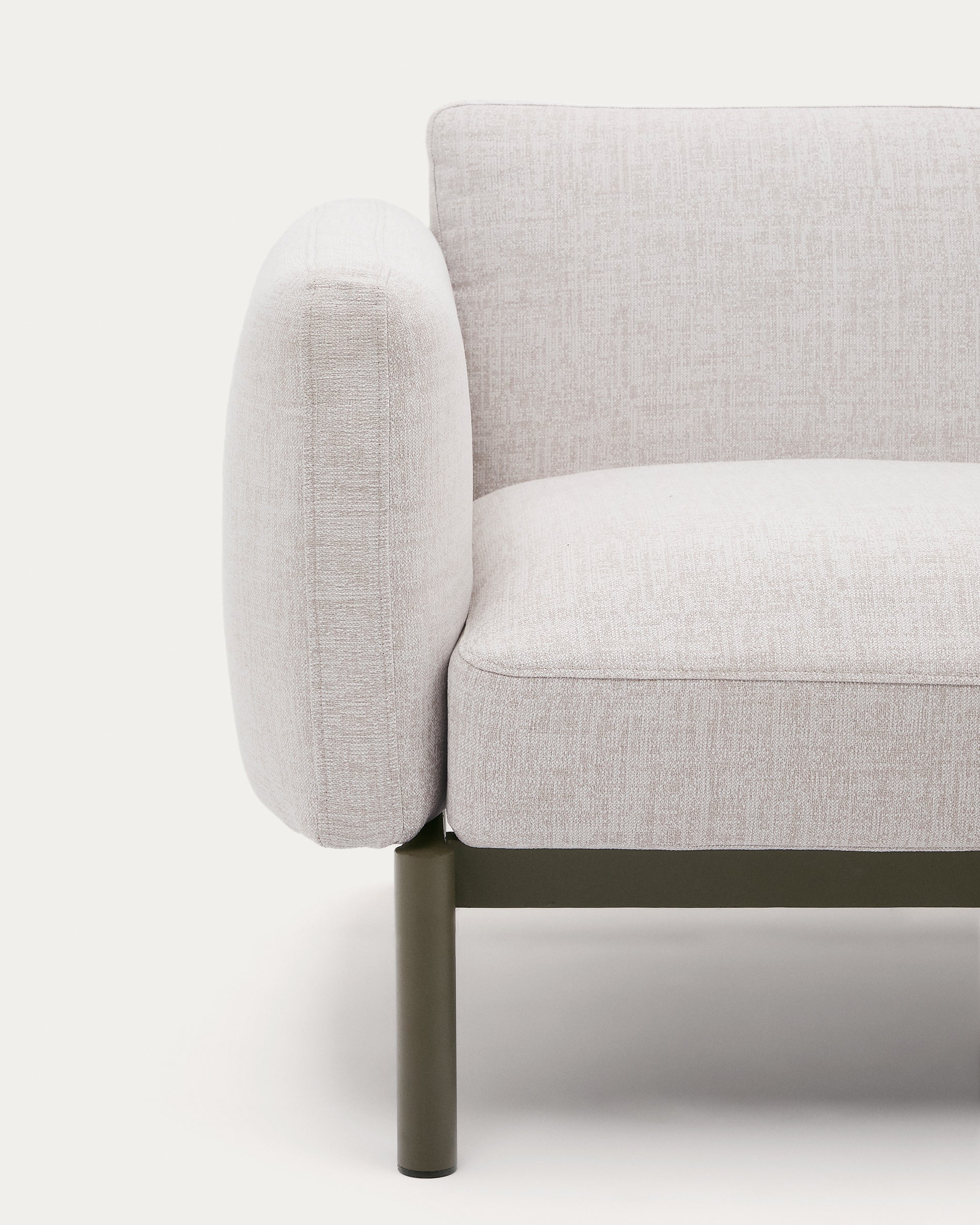 Sorells 2-seater modular outdoor sofa in aluminium with green finish 201 cm - Detail