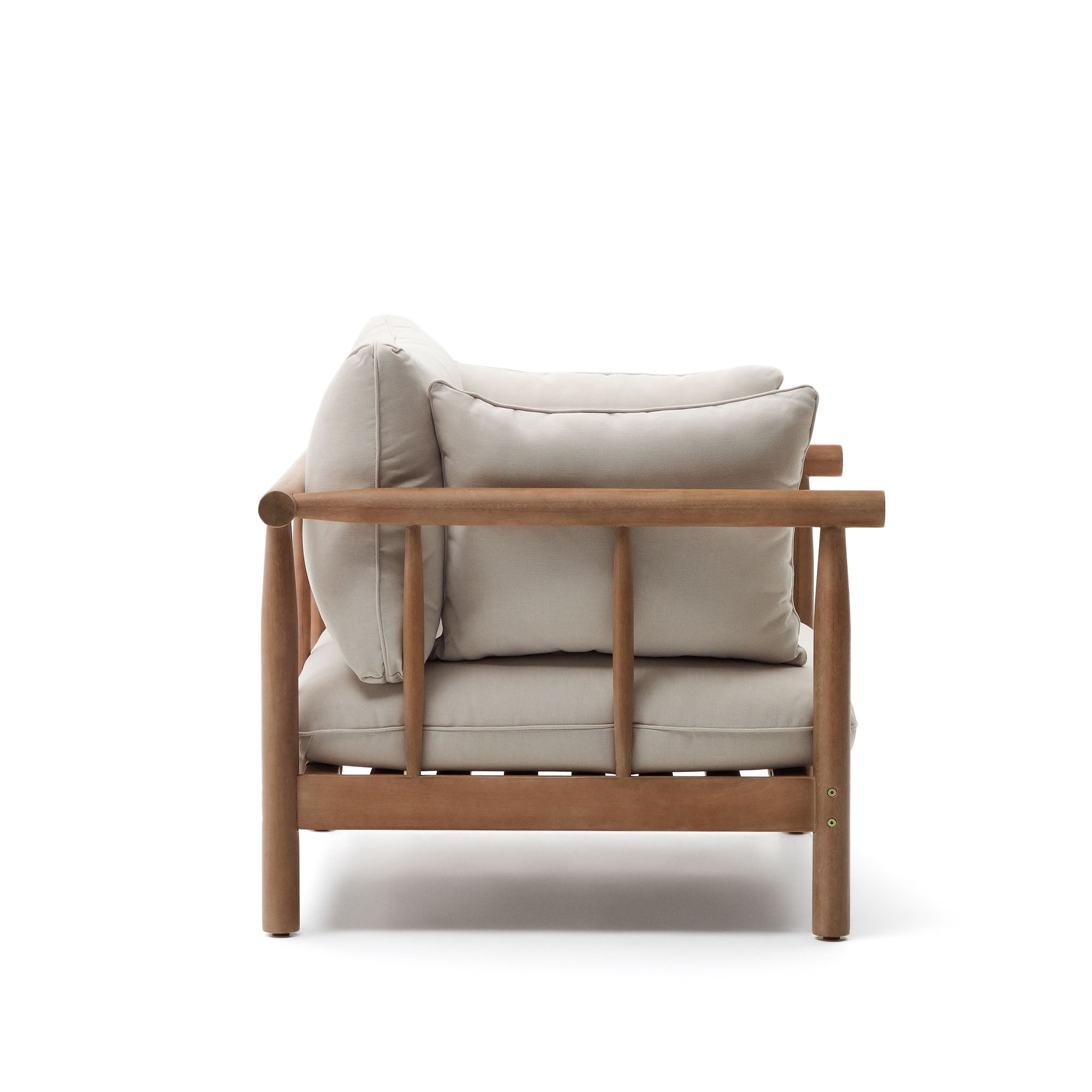 Sacova solid eucalyptus wood armchair - Product Image