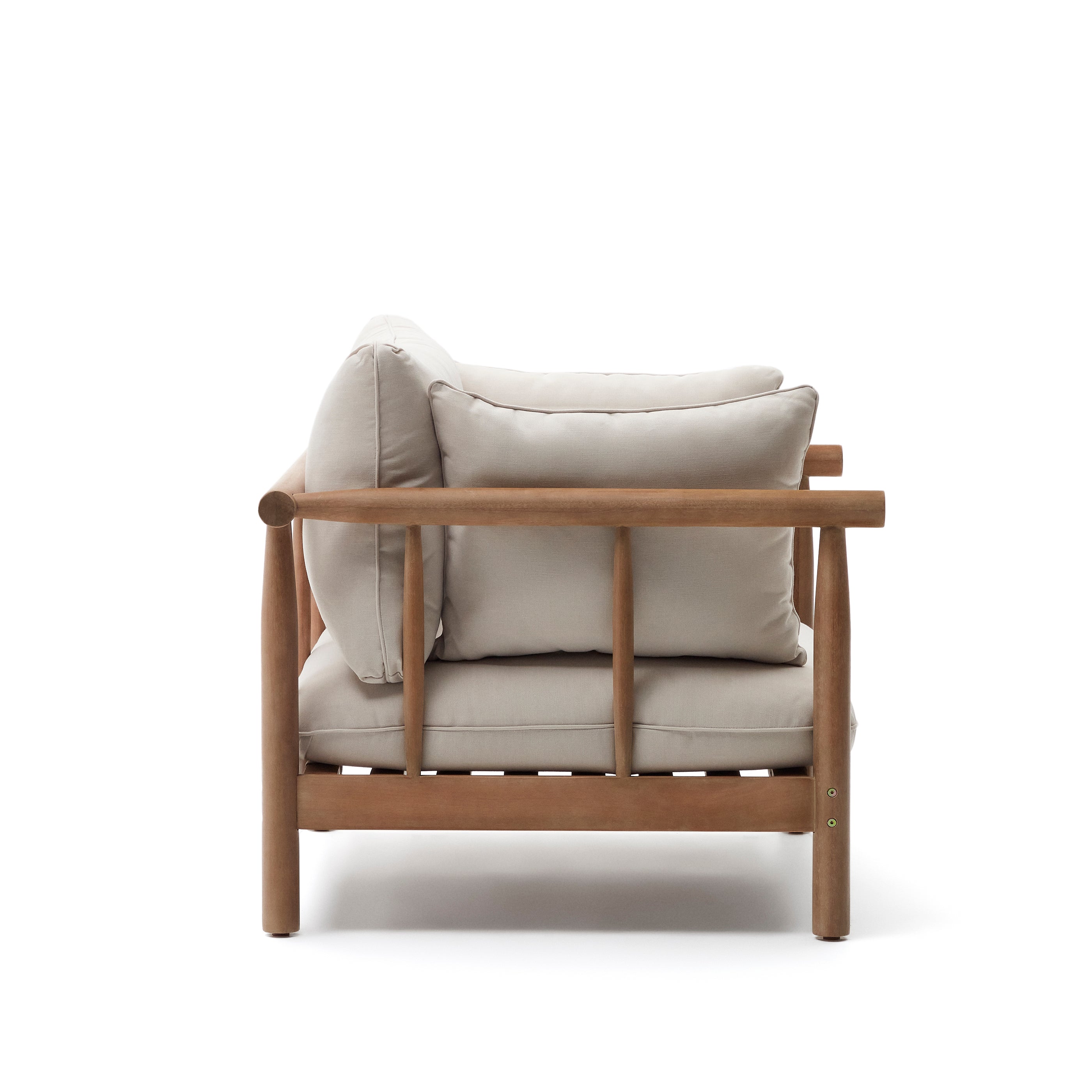 Sacova solid eucalyptus wood armchair - Product Image