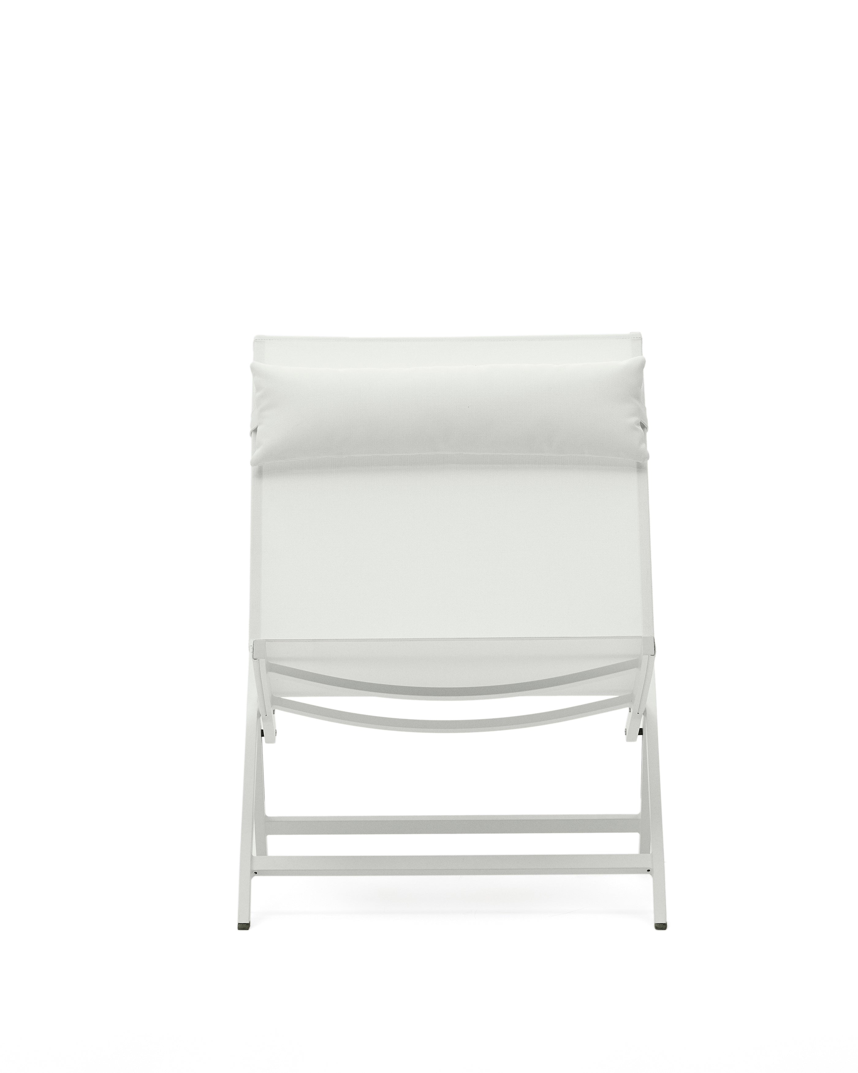 Canutells folding armchair made of aluminum with light grey finish - Product Image