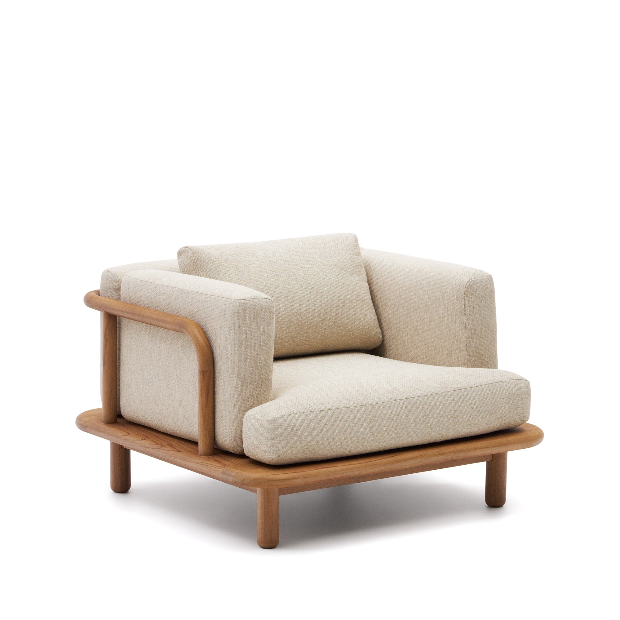 Turqueta armchair, made of solid teak wood, 100% FSC