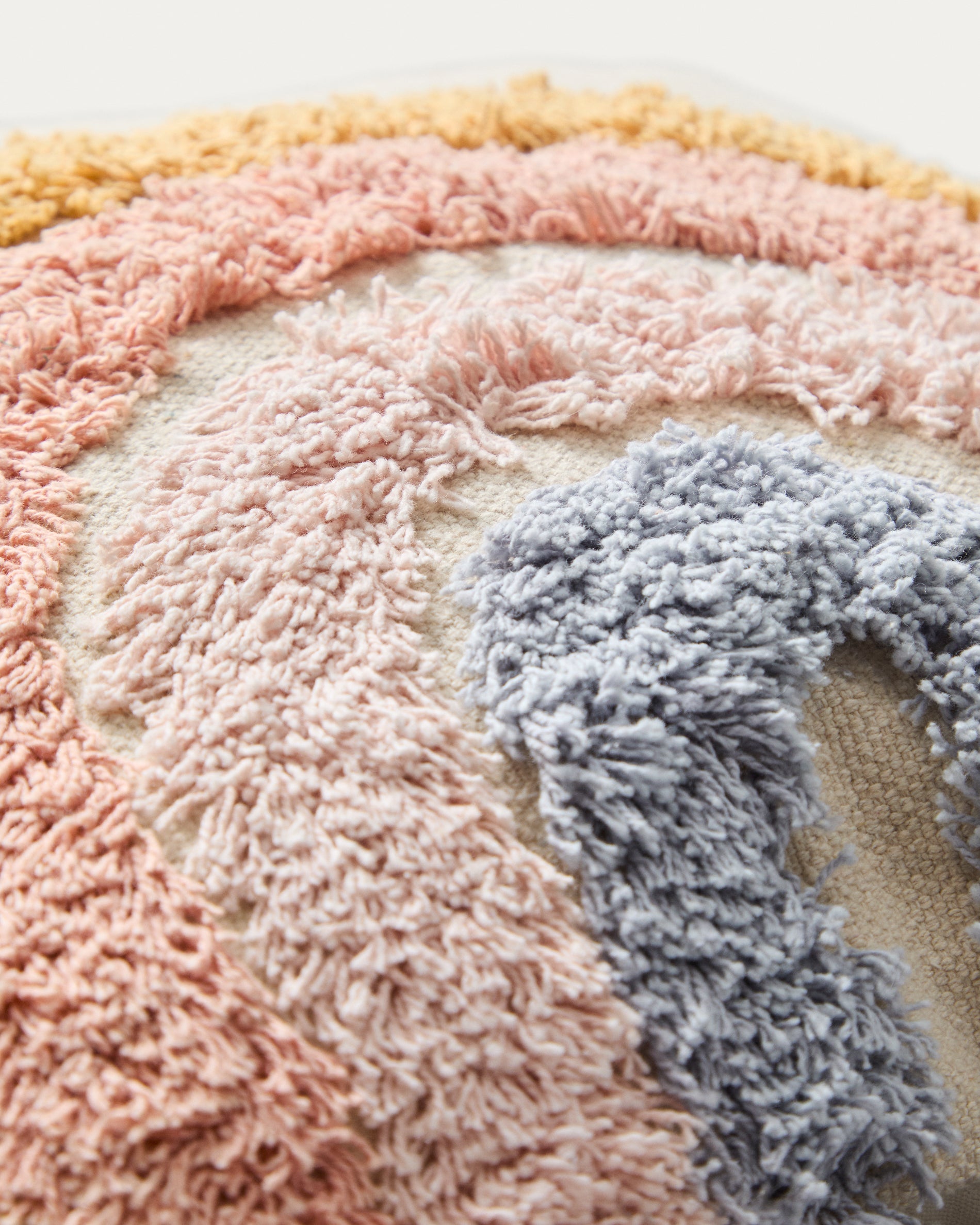 Tadea Cushion Cover 100% cotton multicolor rainbow 45 x 45 cm - Detail