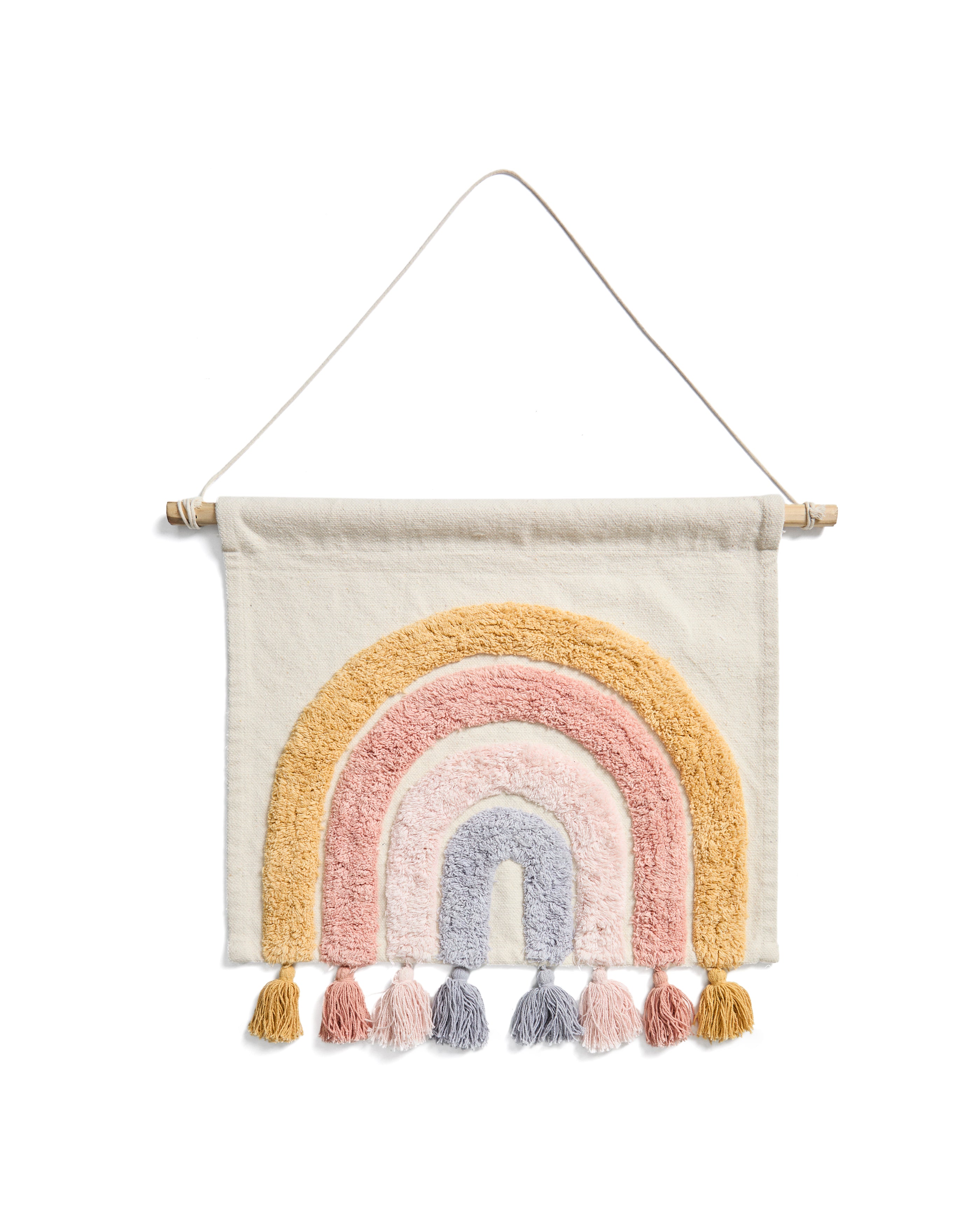 Tadea Wall Hanging 100% cotton multicolor rainbow 60 x 52 cm - Product Image