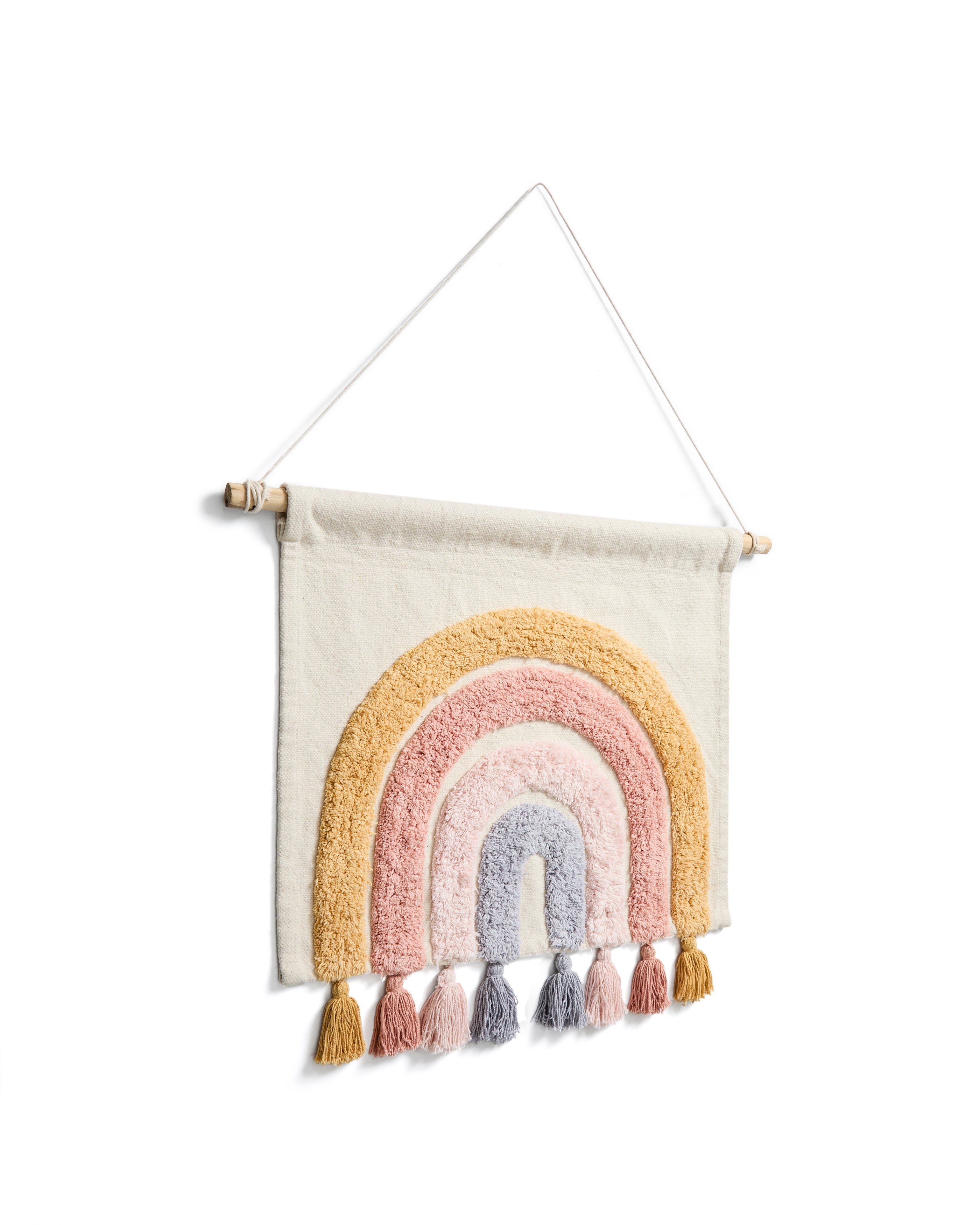 Tadea Wall Hanging 100% cotton multicolor rainbow 60 x 52 cm - Product Image