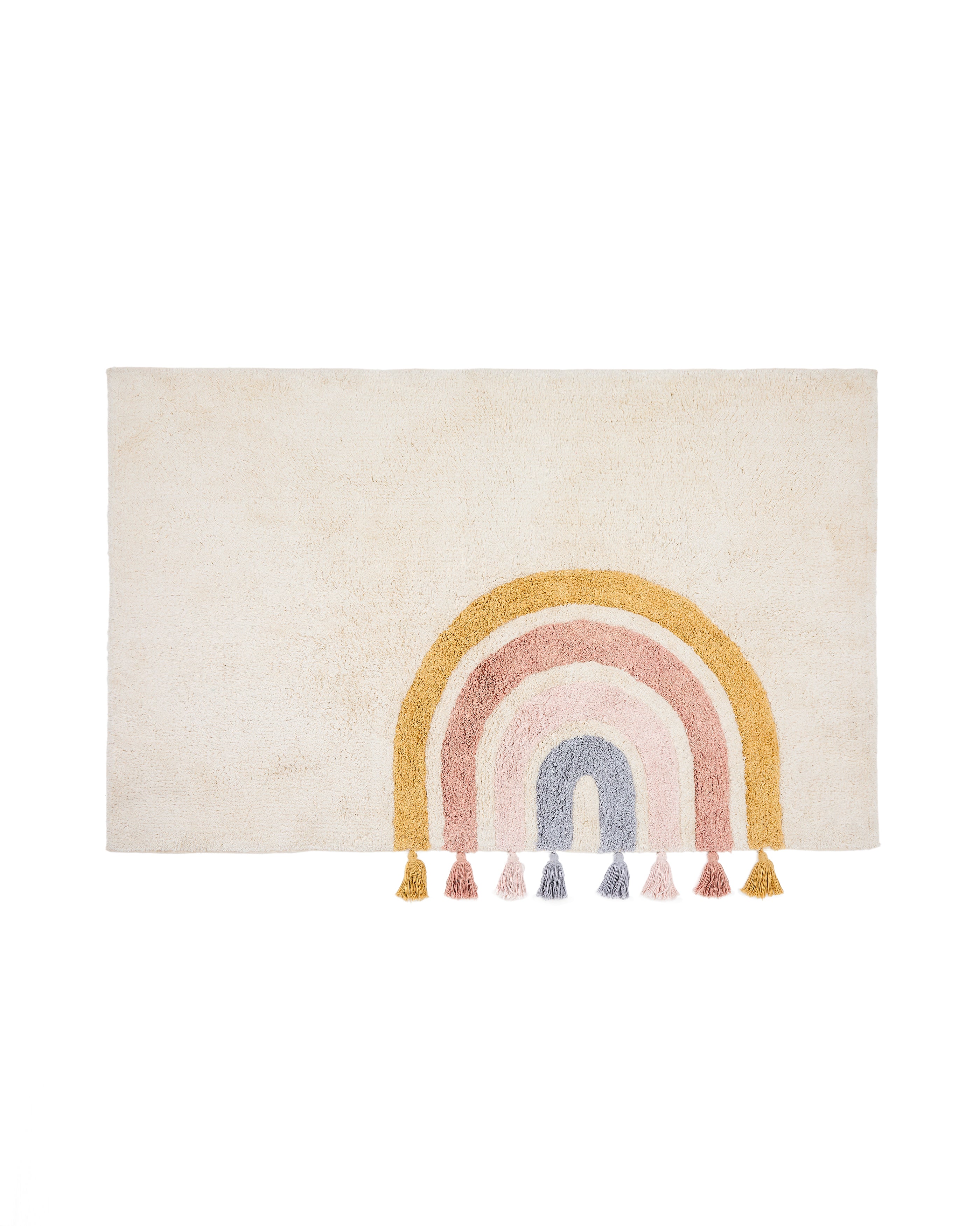 Tadea Rug 100% cotton multicolor rainbow 90 x 150 cm - Product Image
