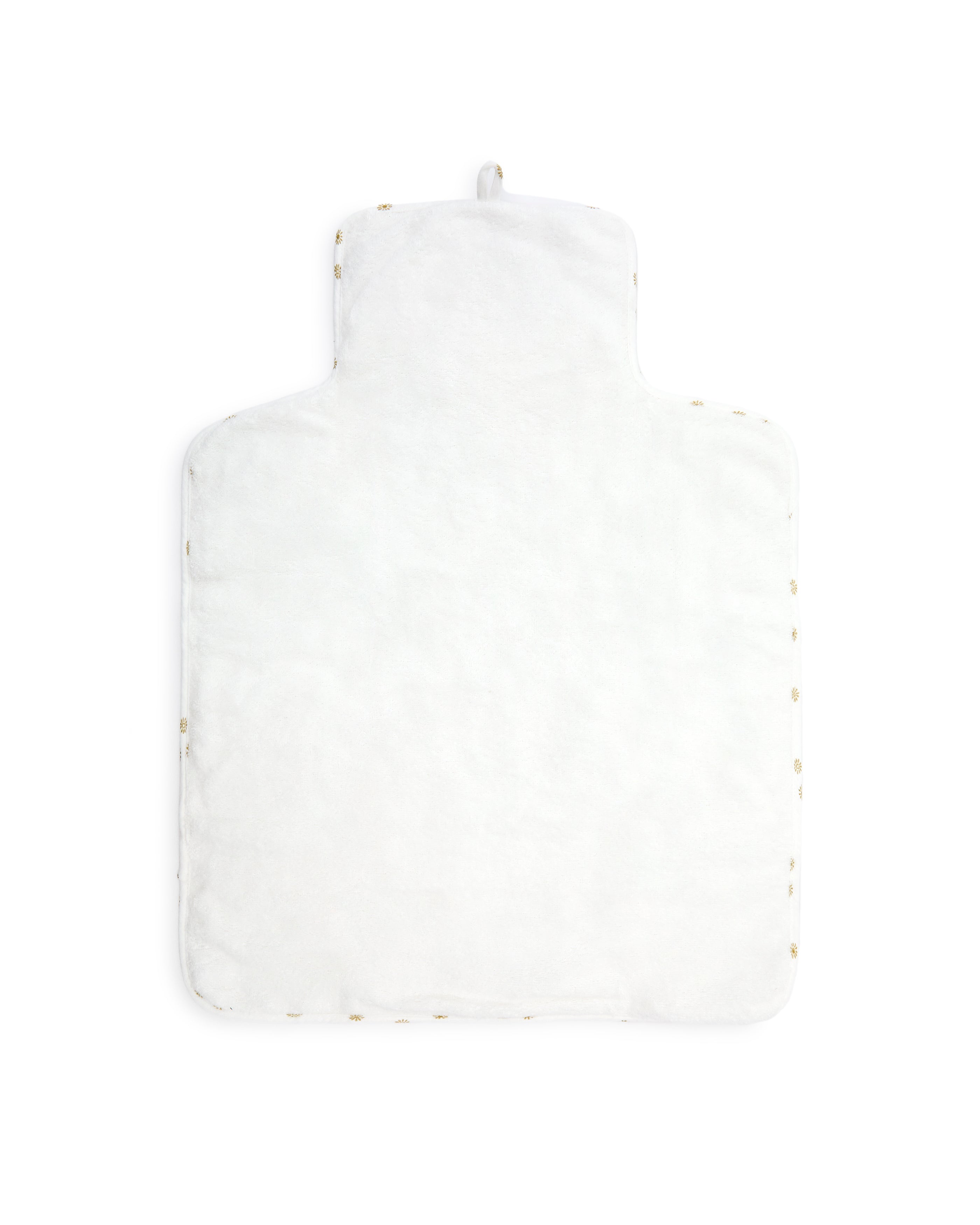 Olna travel changing mat in 100% cotton with a sun print - Product Image