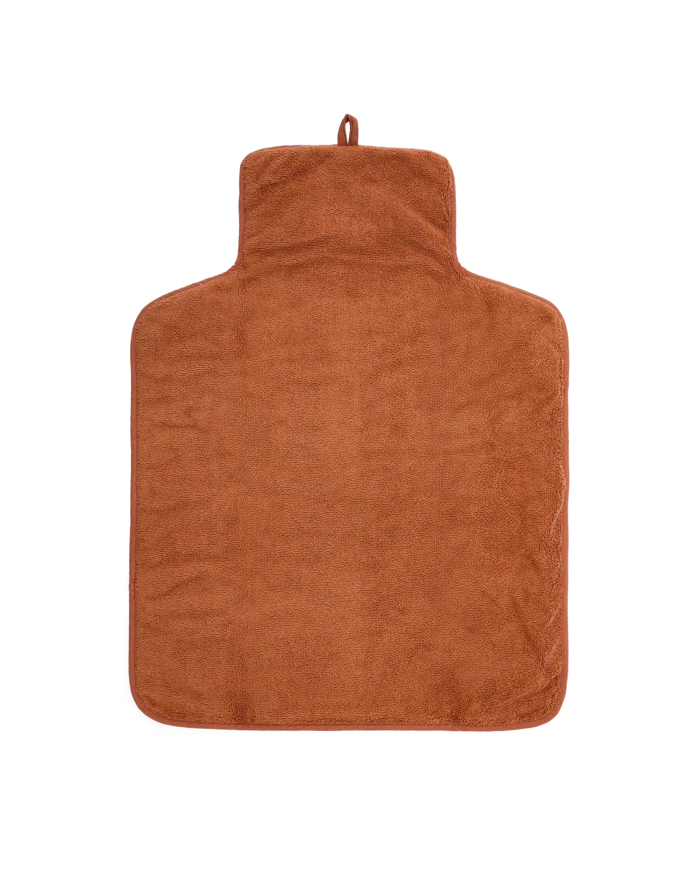 Olna travel changing mat in 100% terracotta cotton - Product Image