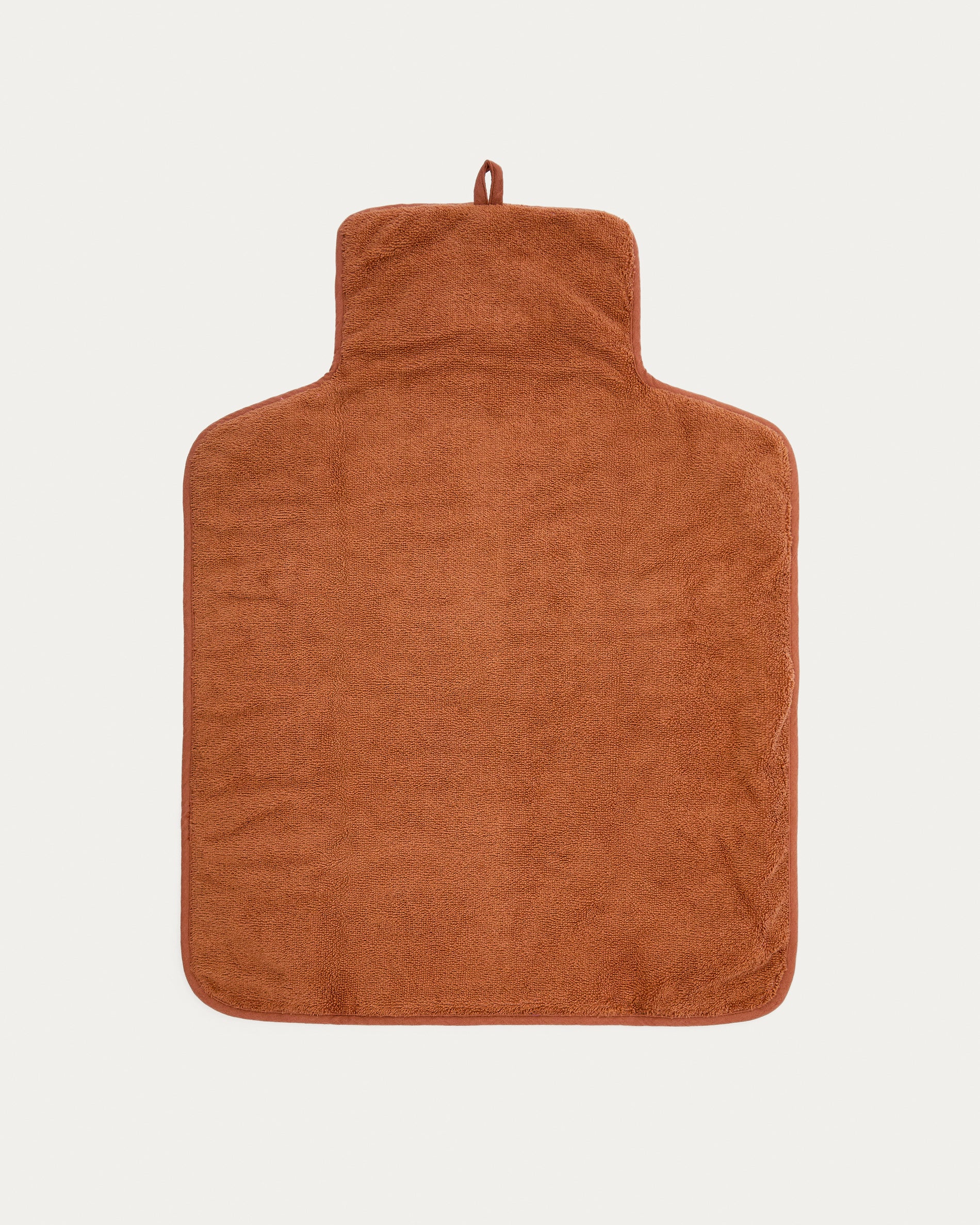 Olna travel changing mat in 100% terracotta cotton - Product View