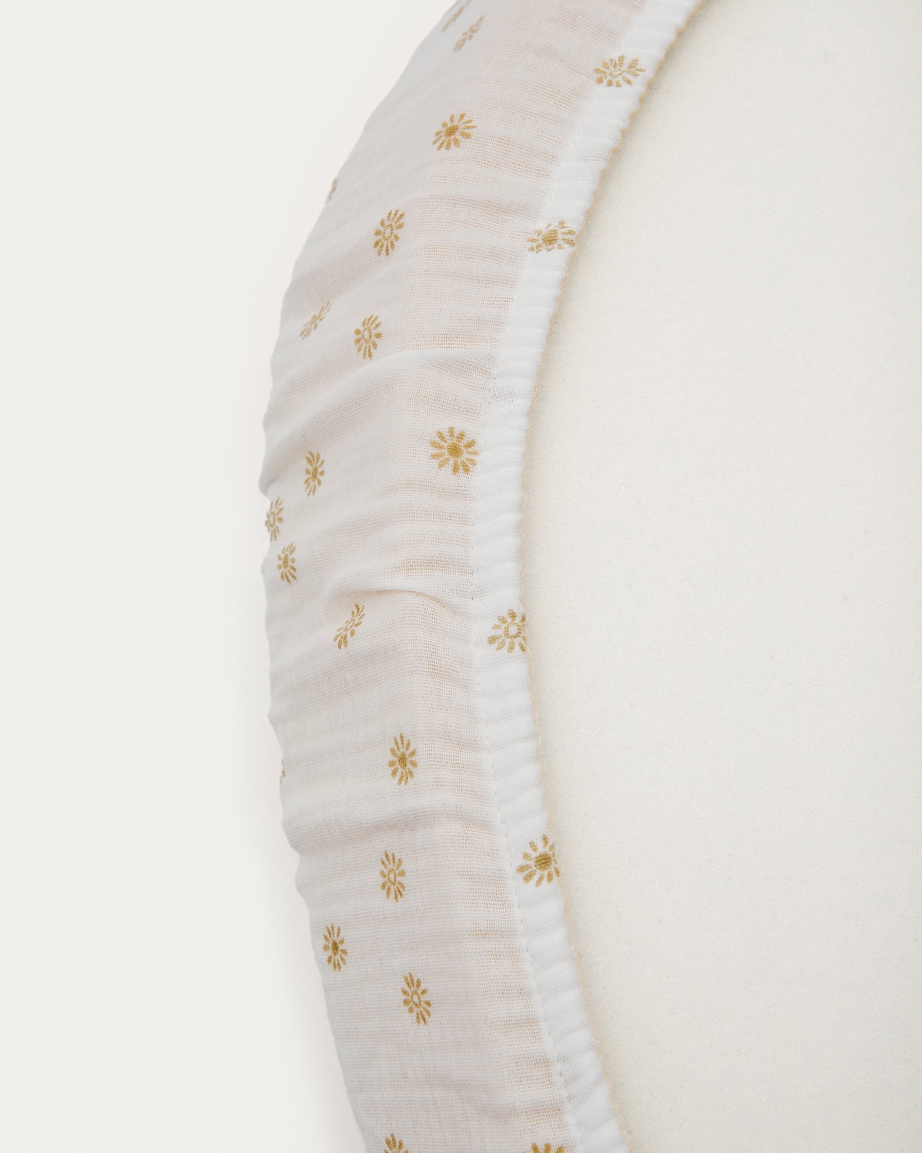 100% cotton, sun print, bottom sheet for Olna Moses basket 40 x 75 cm - Detail