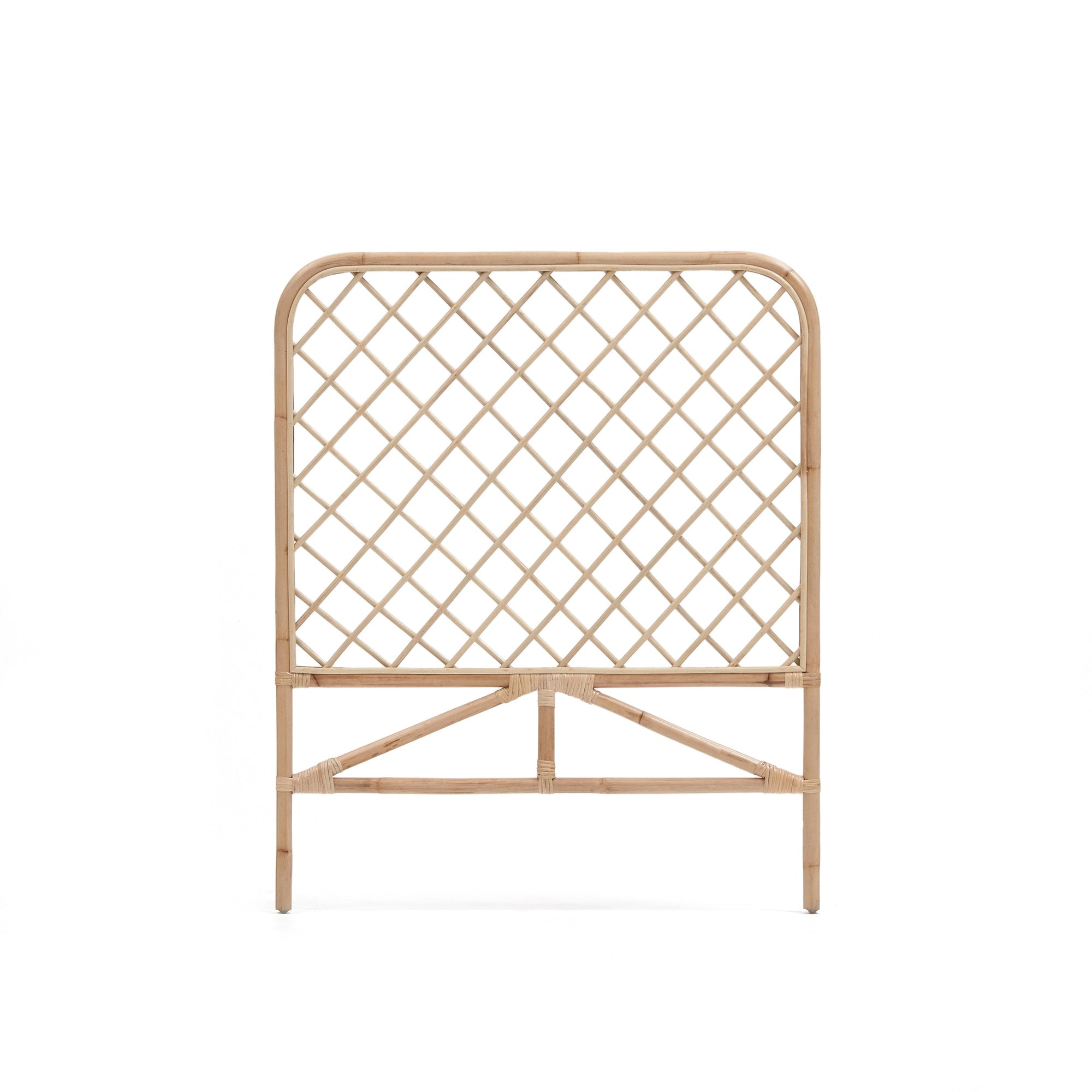 Citlalli headboard made from rattan with a natural finish, for 90 cm beds - Product Image
