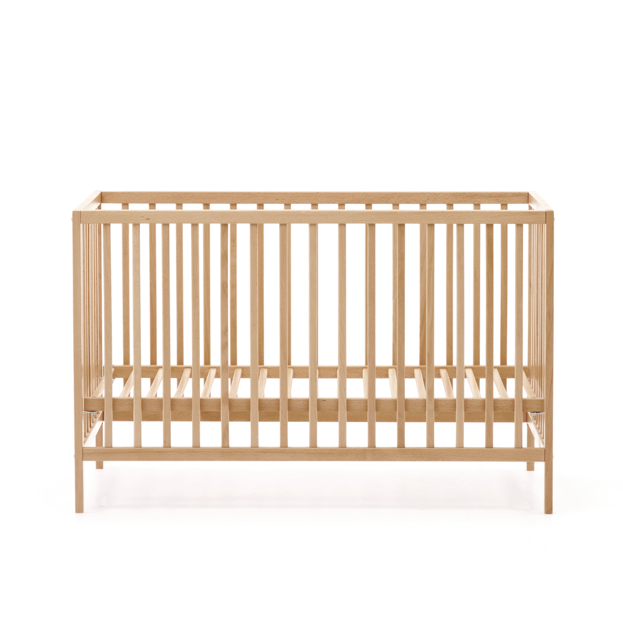 Shantal solid ash wood cot in natural finish, 60 x 120 cm - Product Image