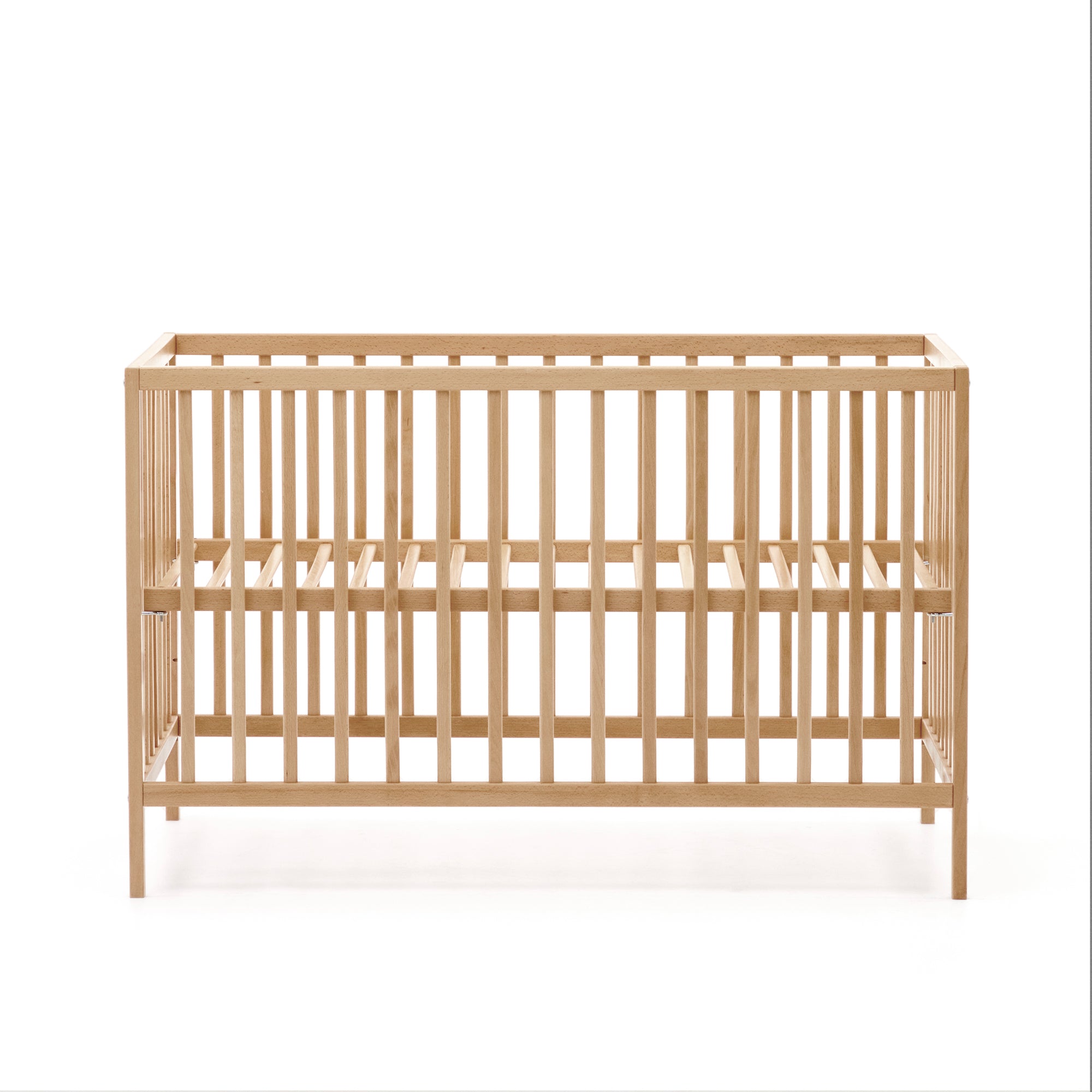 Shantal solid ash wood cot in natural finish, 60 x 120 cm - Product Image
