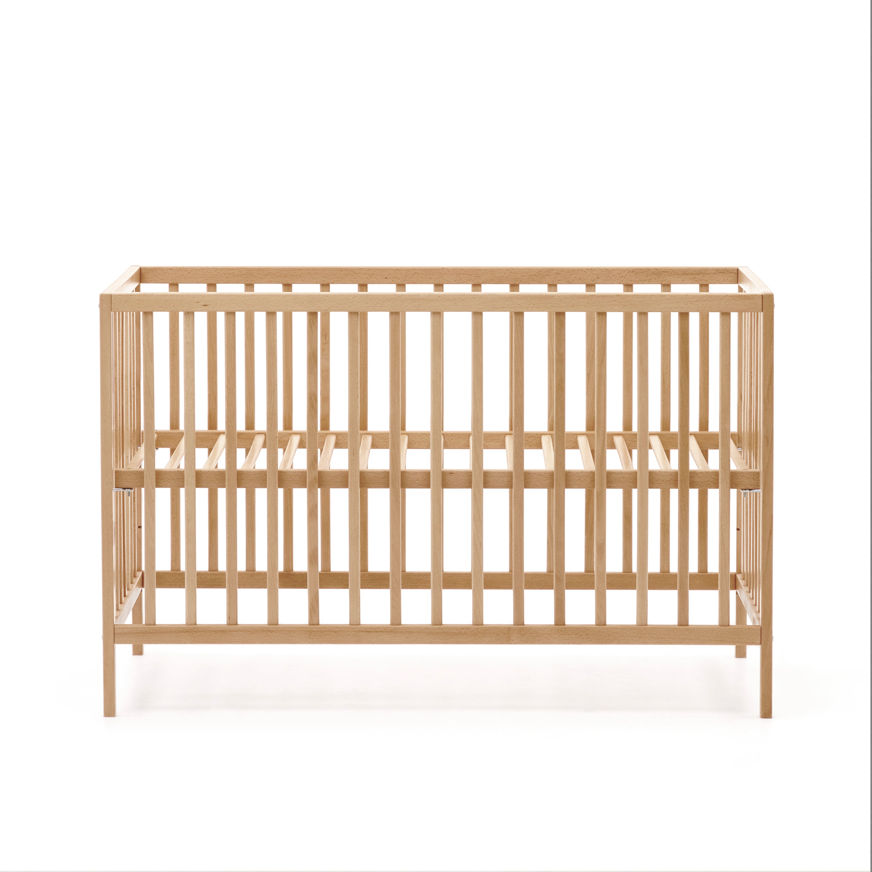Shantal solid ash wood cot in natural finish, 60 x 120 cm - Product Image