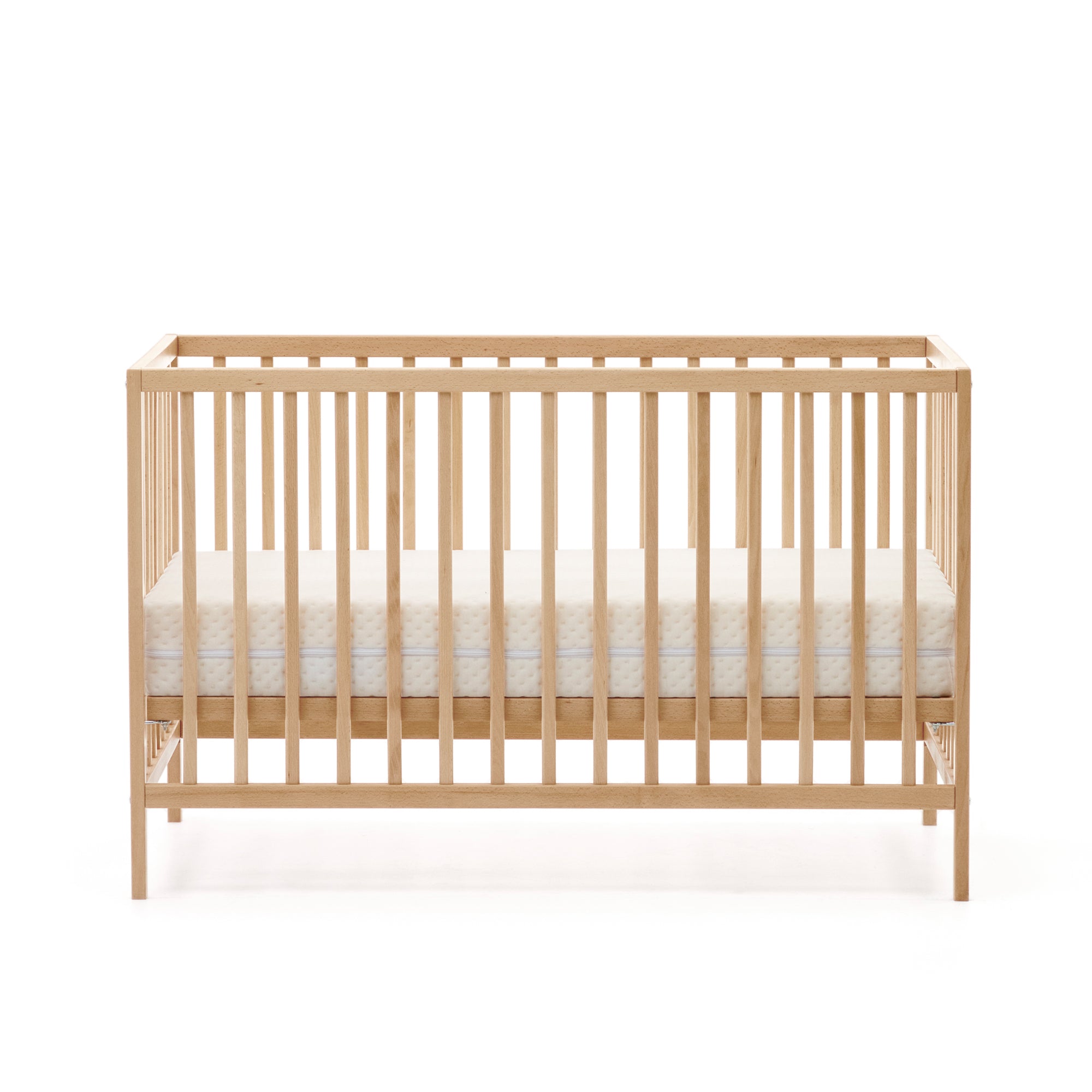 Shantal solid ash wood cot in natural finish, 60 x 120 cm - Product Image