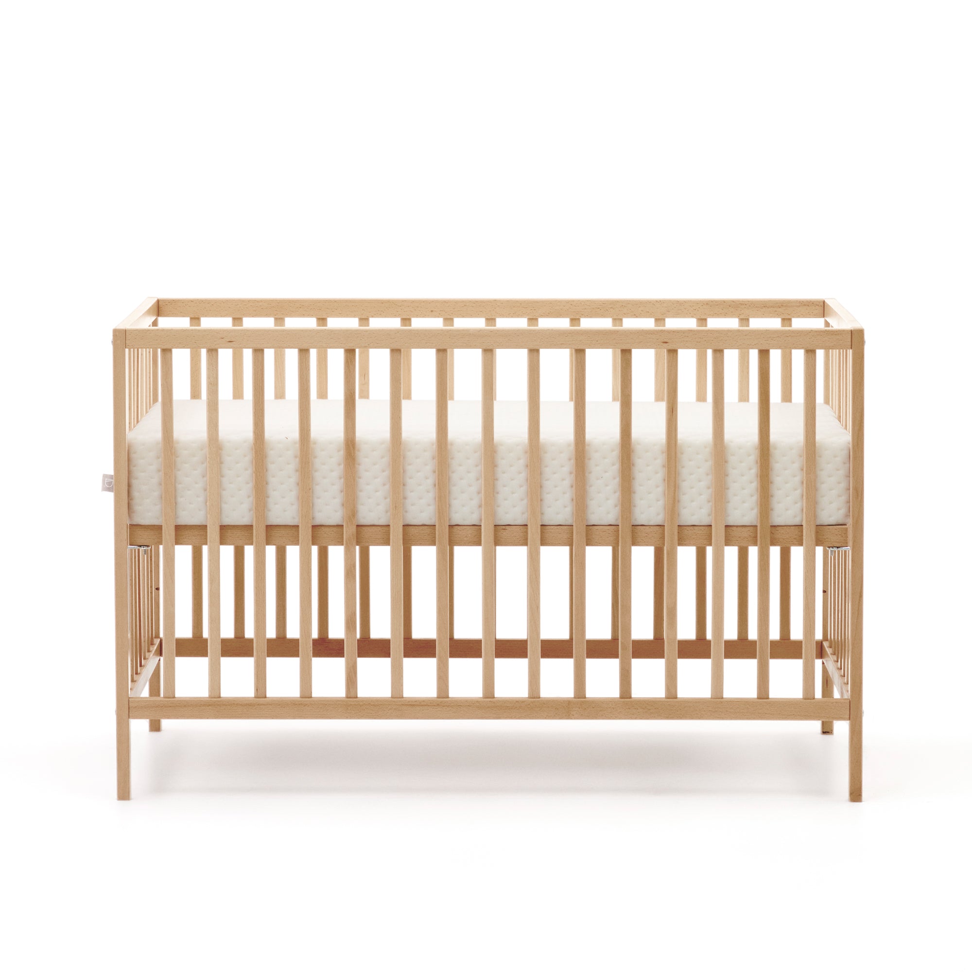 Shantal solid ash wood cot in natural finish, 60 x 120 cm - Product Image
