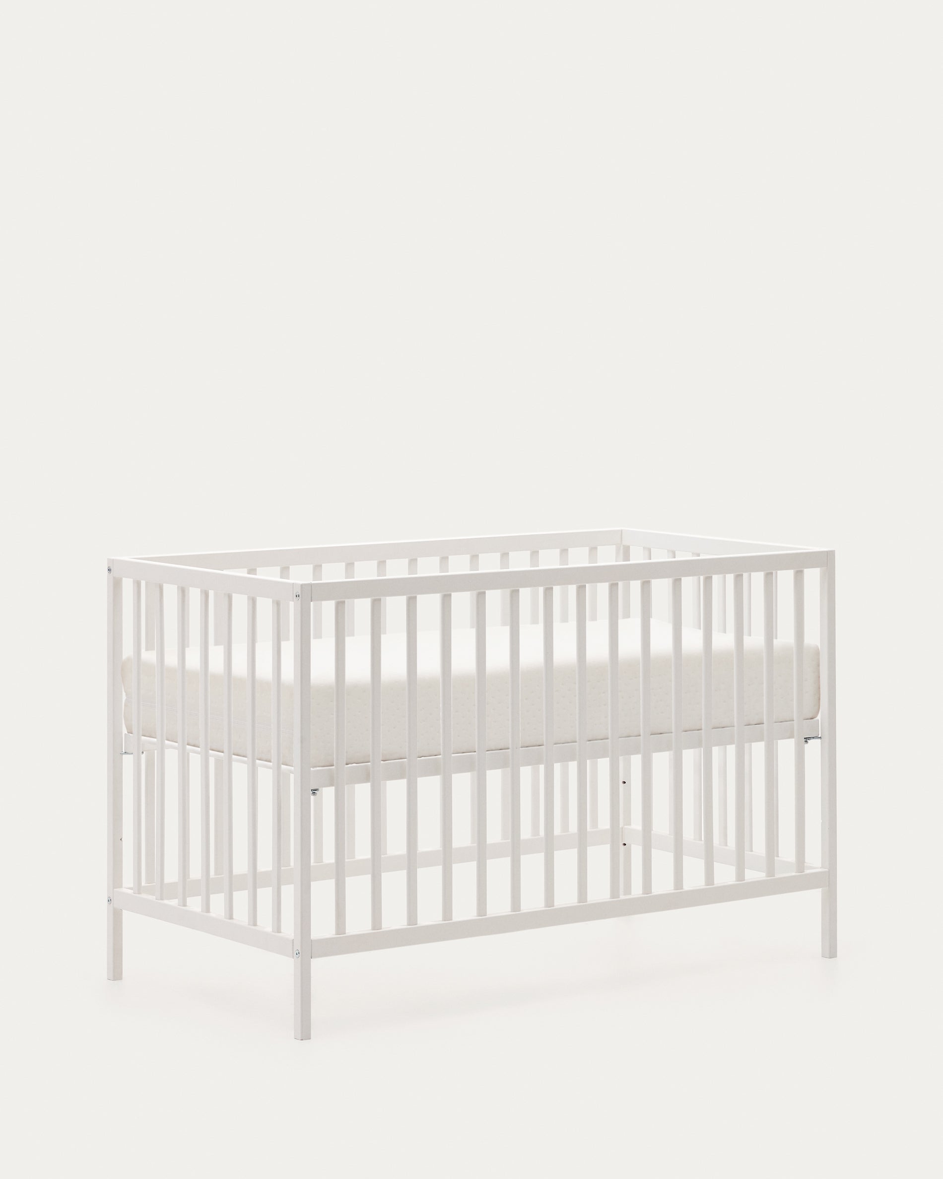 Shantal solid ash wood cot in natural finish, 60 x 120 cm - Product View